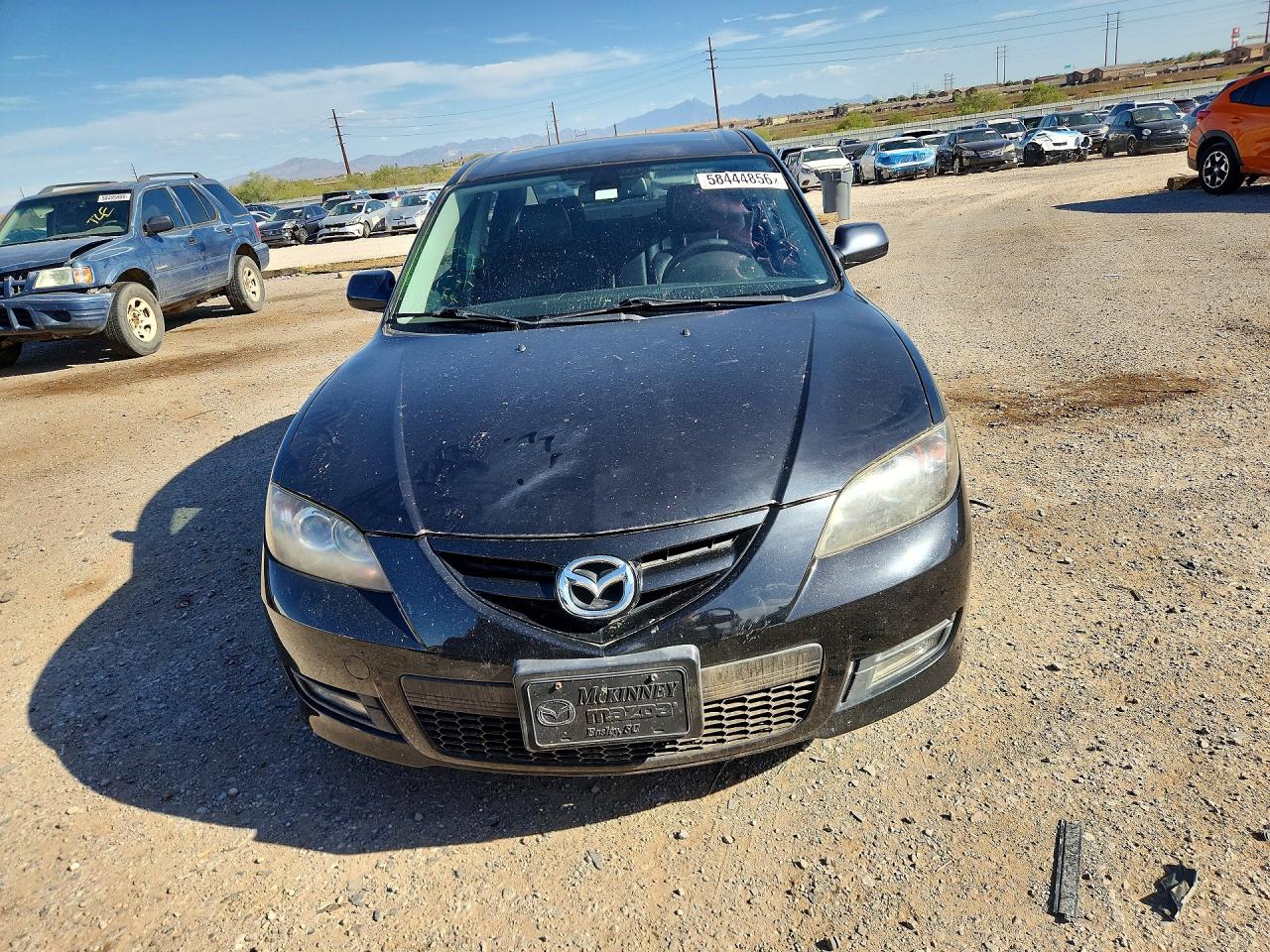2008 Mazda 3 S Black vin: JM1BK323381810370