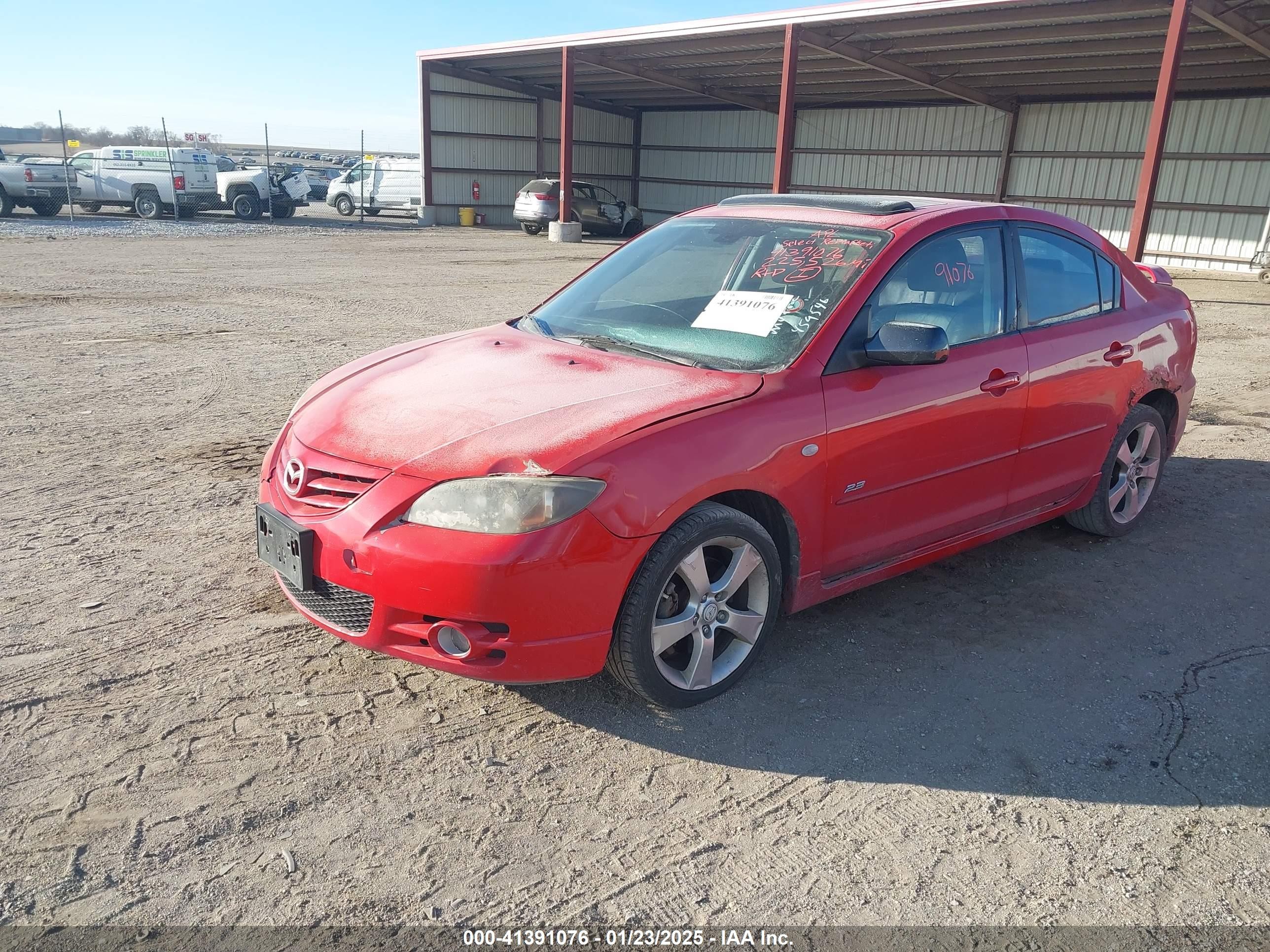 2006 Mazda Mazda3 S Grand Touring Red vin: JM1BK323461459546