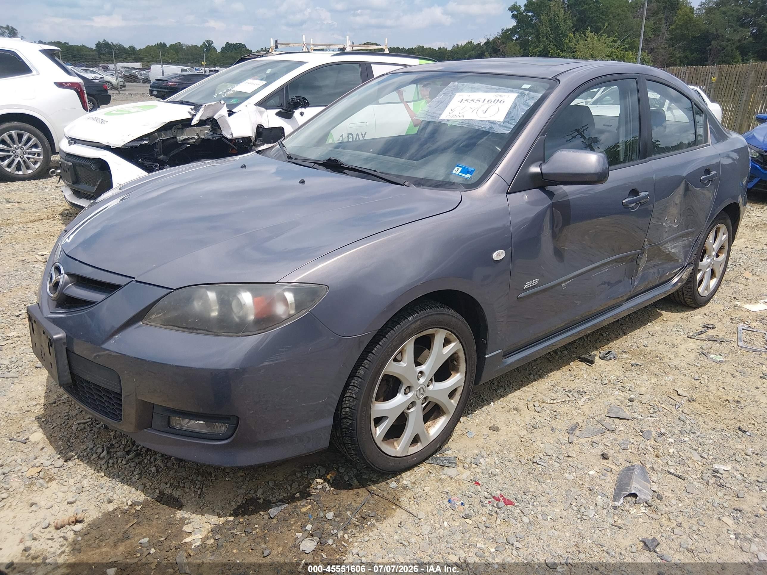 2007 Mazda Mazda3 S Touring Gray vin: JM1BK323471639854
