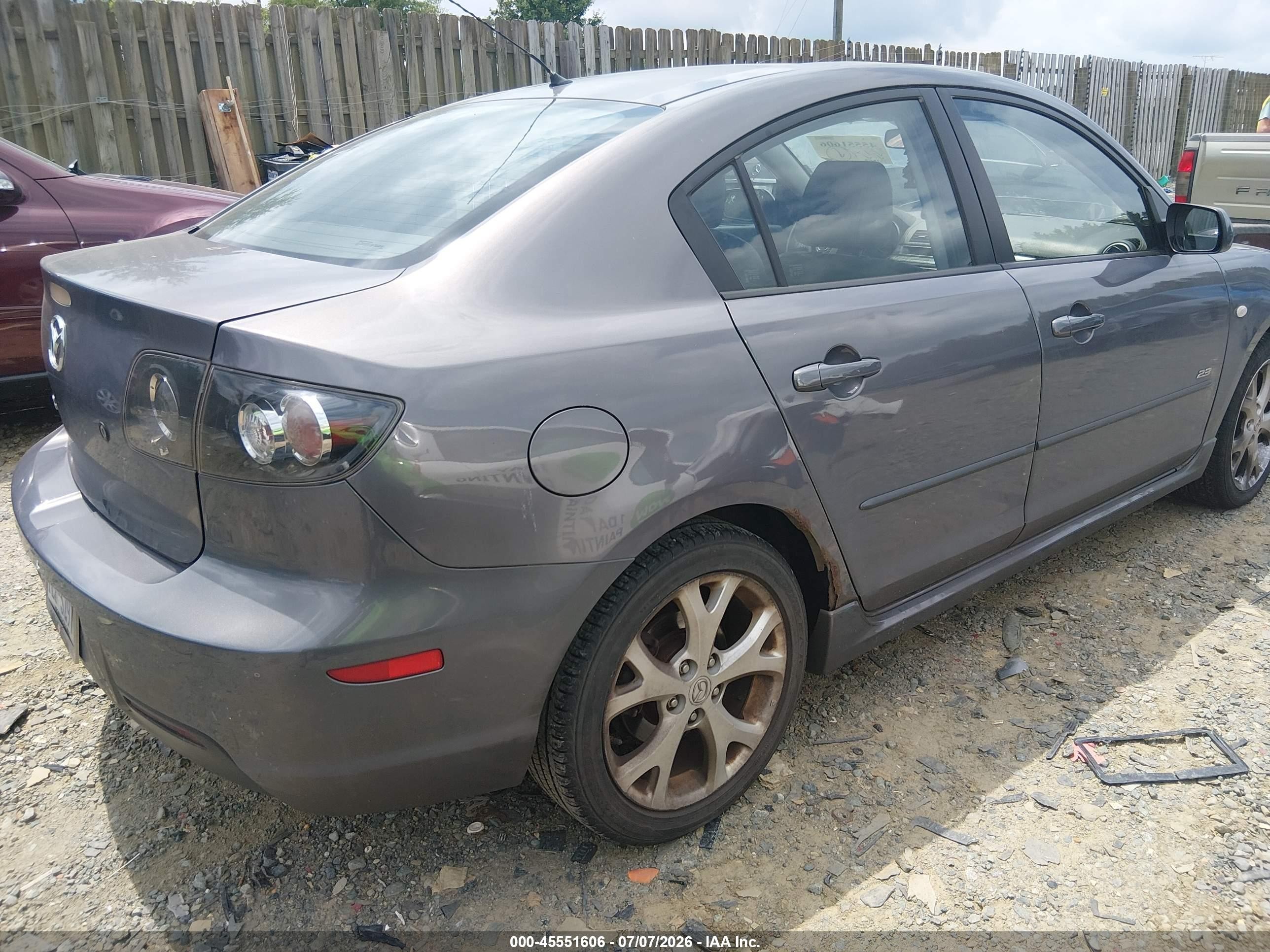2007 Mazda Mazda3 S Touring Gray vin: JM1BK323471639854
