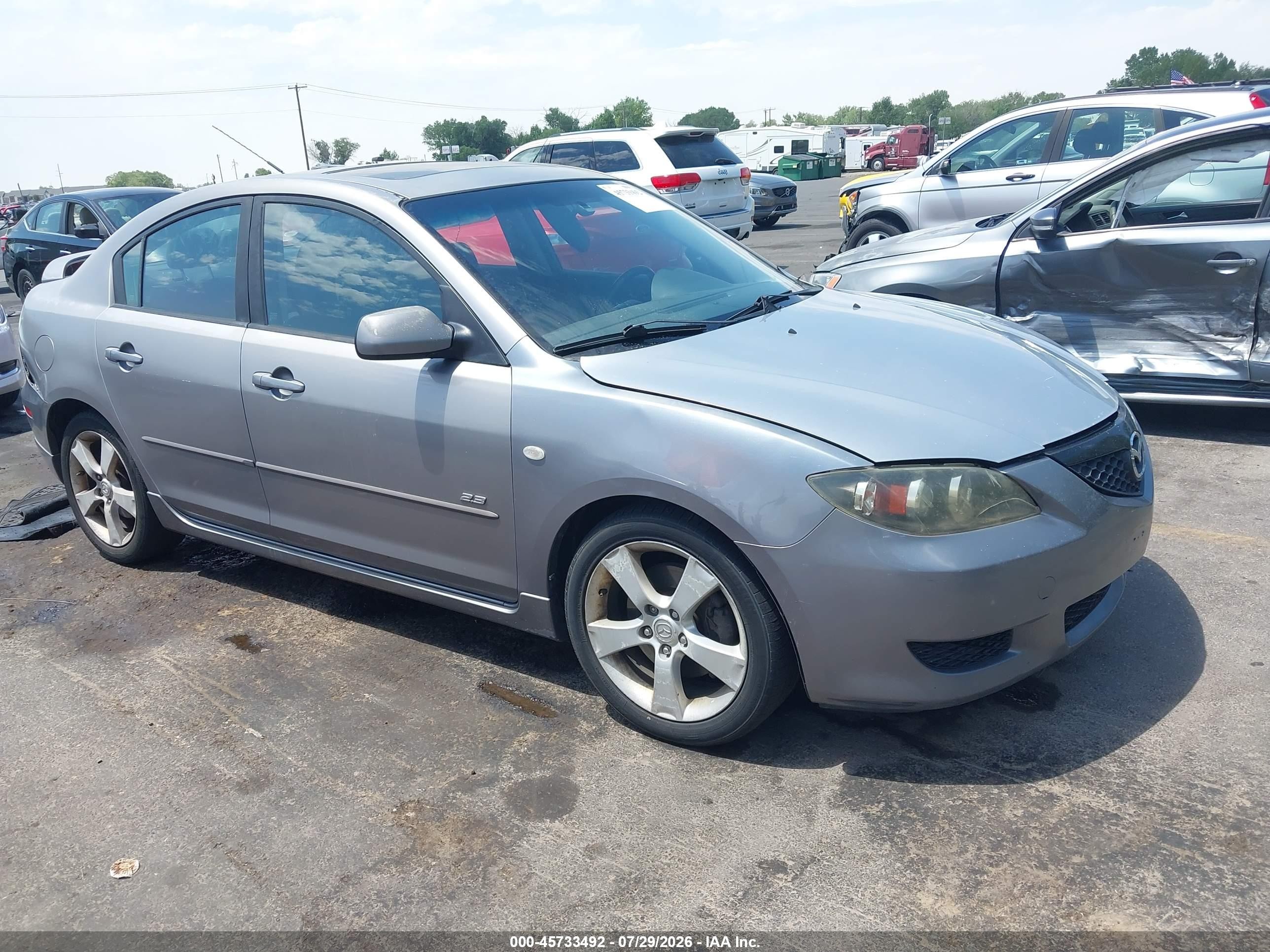2005 Mazda Mazda3 S Серебряный vin: JM1BK323551243543