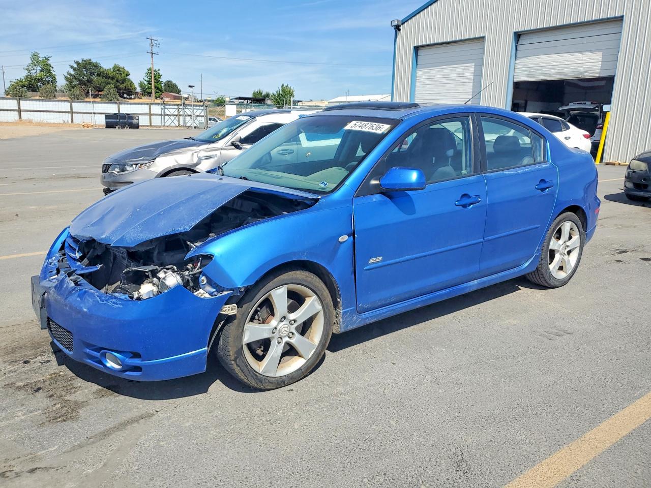 2006 Mazda 3 S Blue vin: JM1BK323561456316