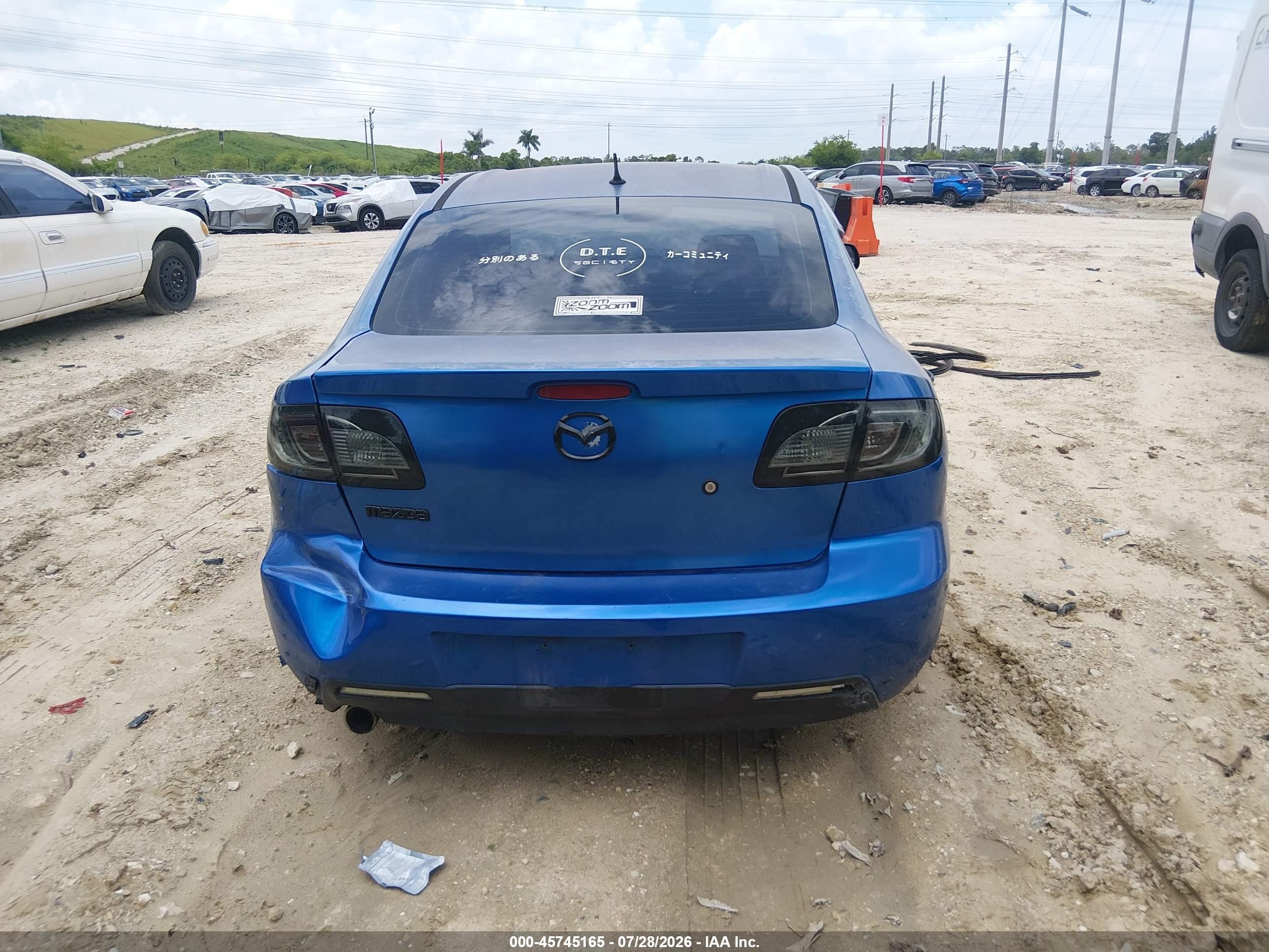 2006 Mazda Mazda3 S Touring Синий vin: JM1BK323561505840