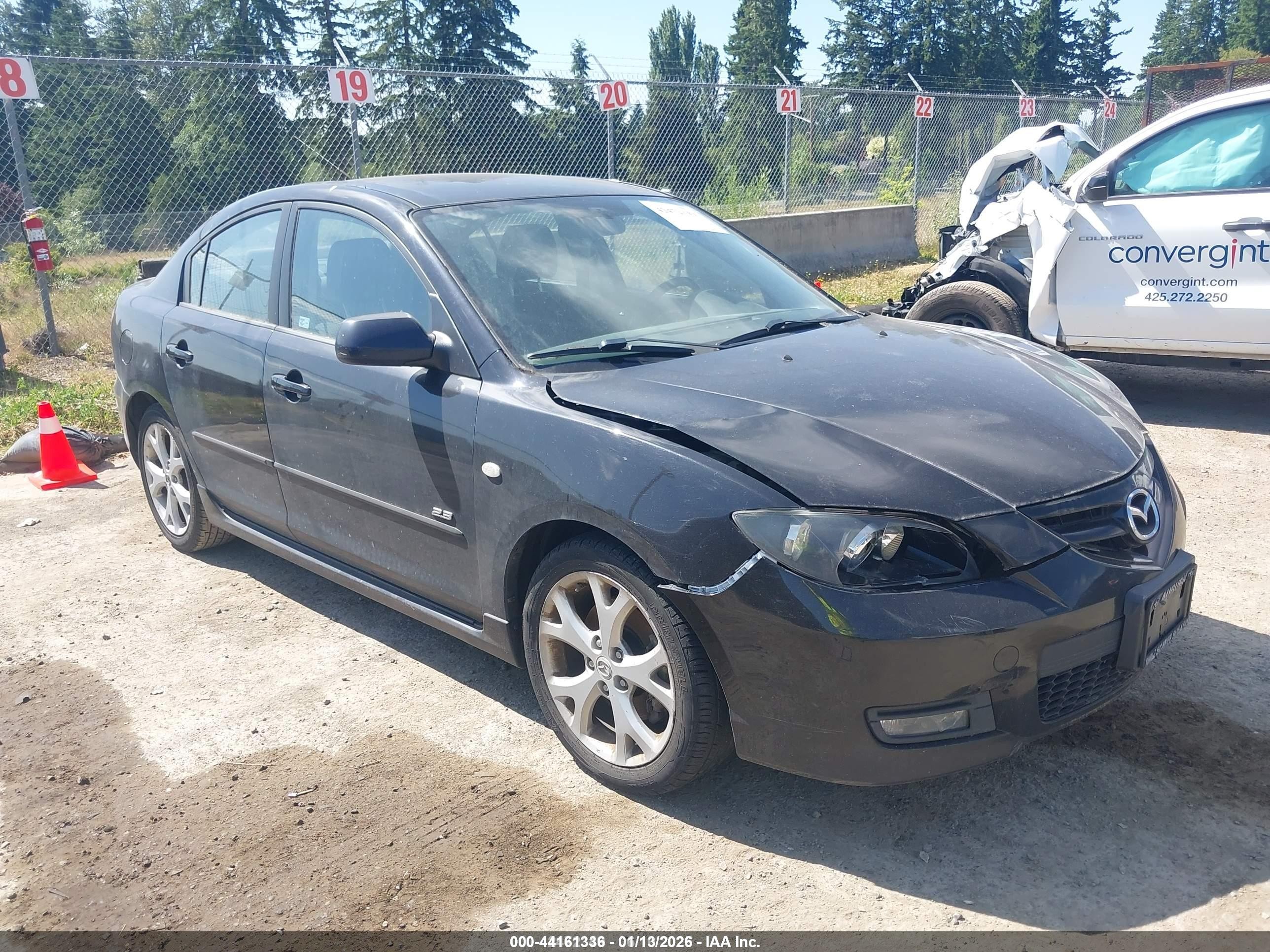 2007 Mazda Mazda3 S Touring Black vin: JM1BK323571665508