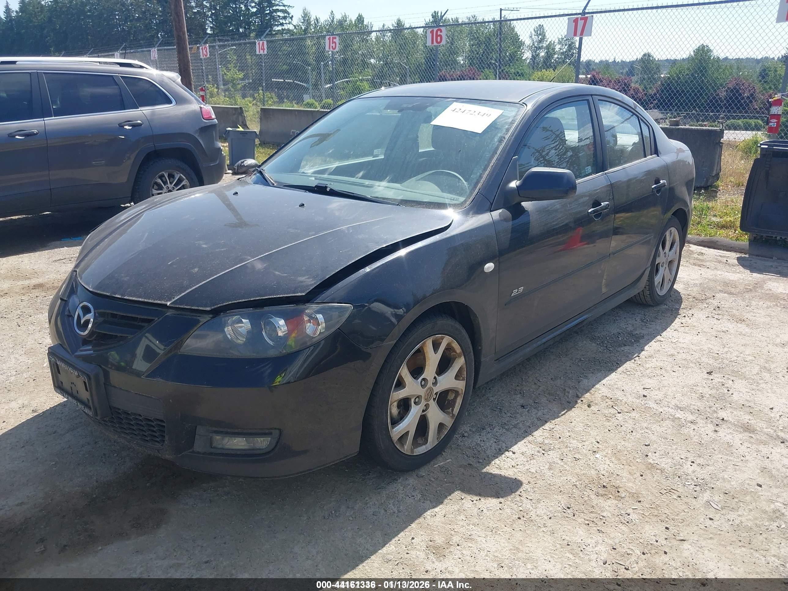 2007 Mazda Mazda3 S Touring Black vin: JM1BK323571665508