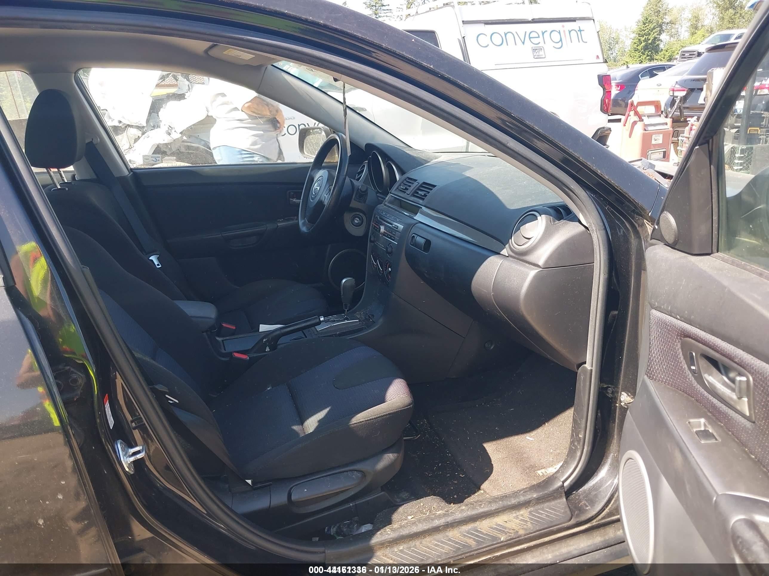 2007 Mazda Mazda3 S Touring Black vin: JM1BK323571665508