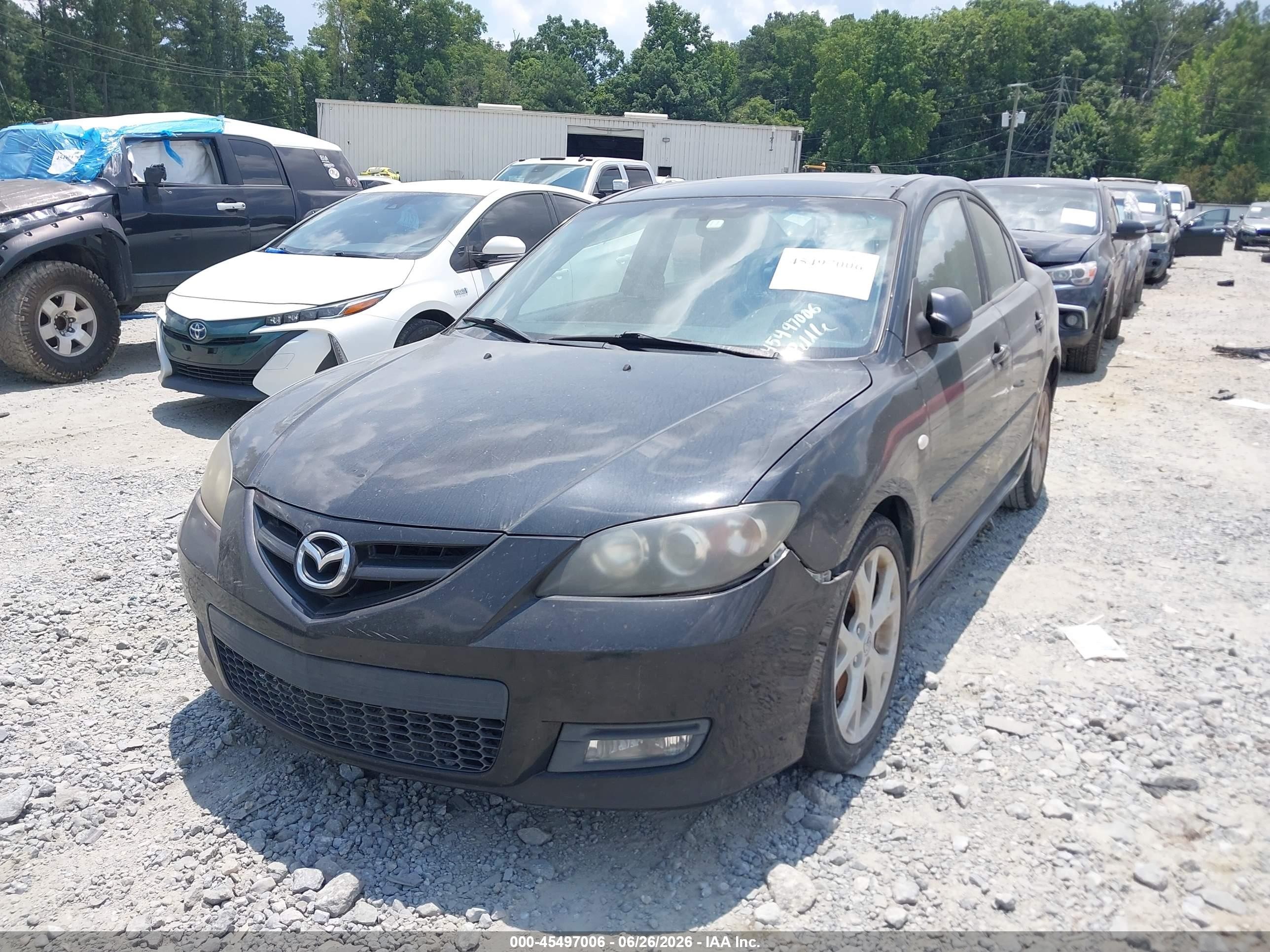 2008 Mazda Mazda3 S Touring Black vin: JM1BK323581782670