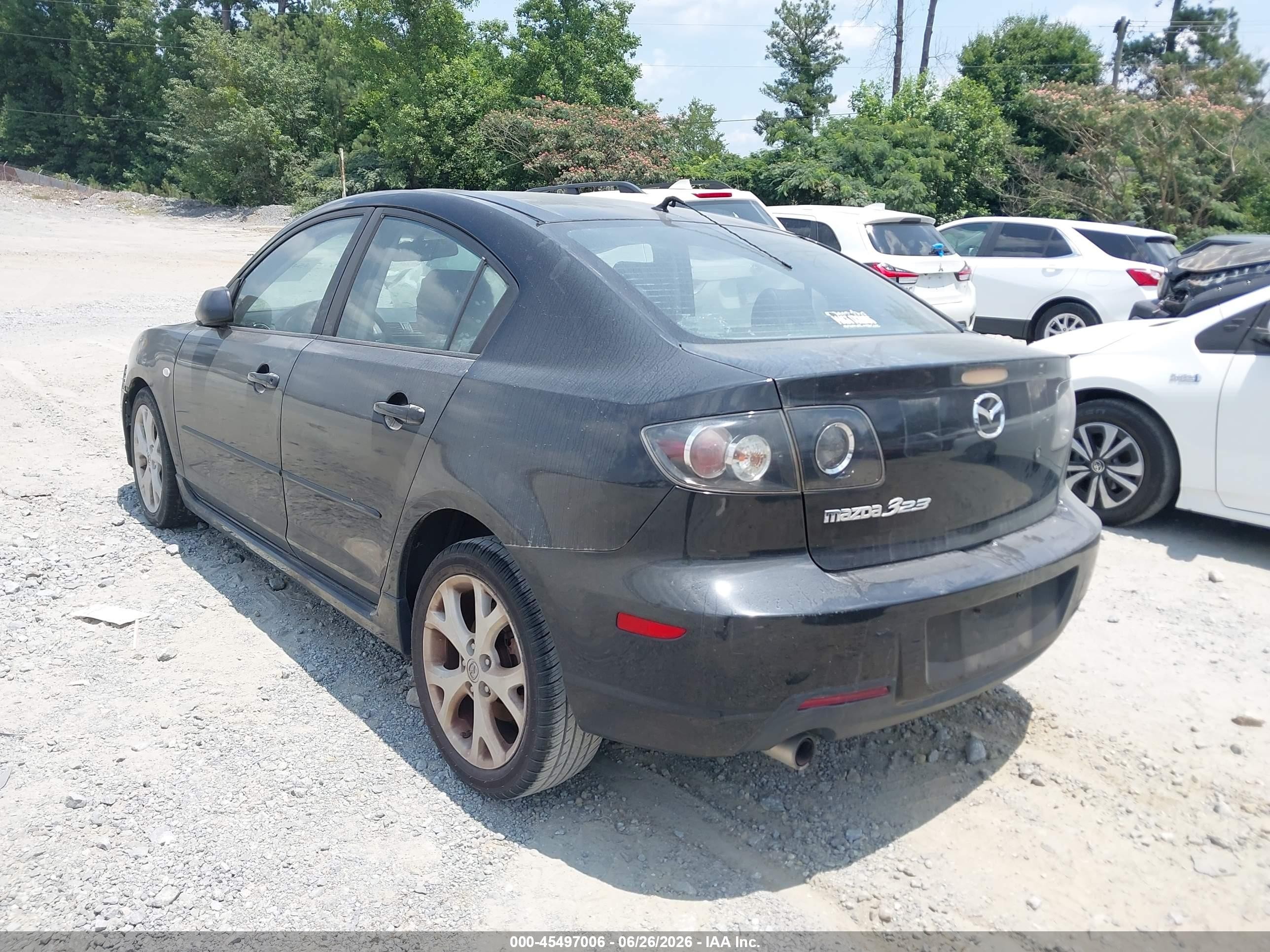 2008 Mazda Mazda3 S Touring Black vin: JM1BK323581782670