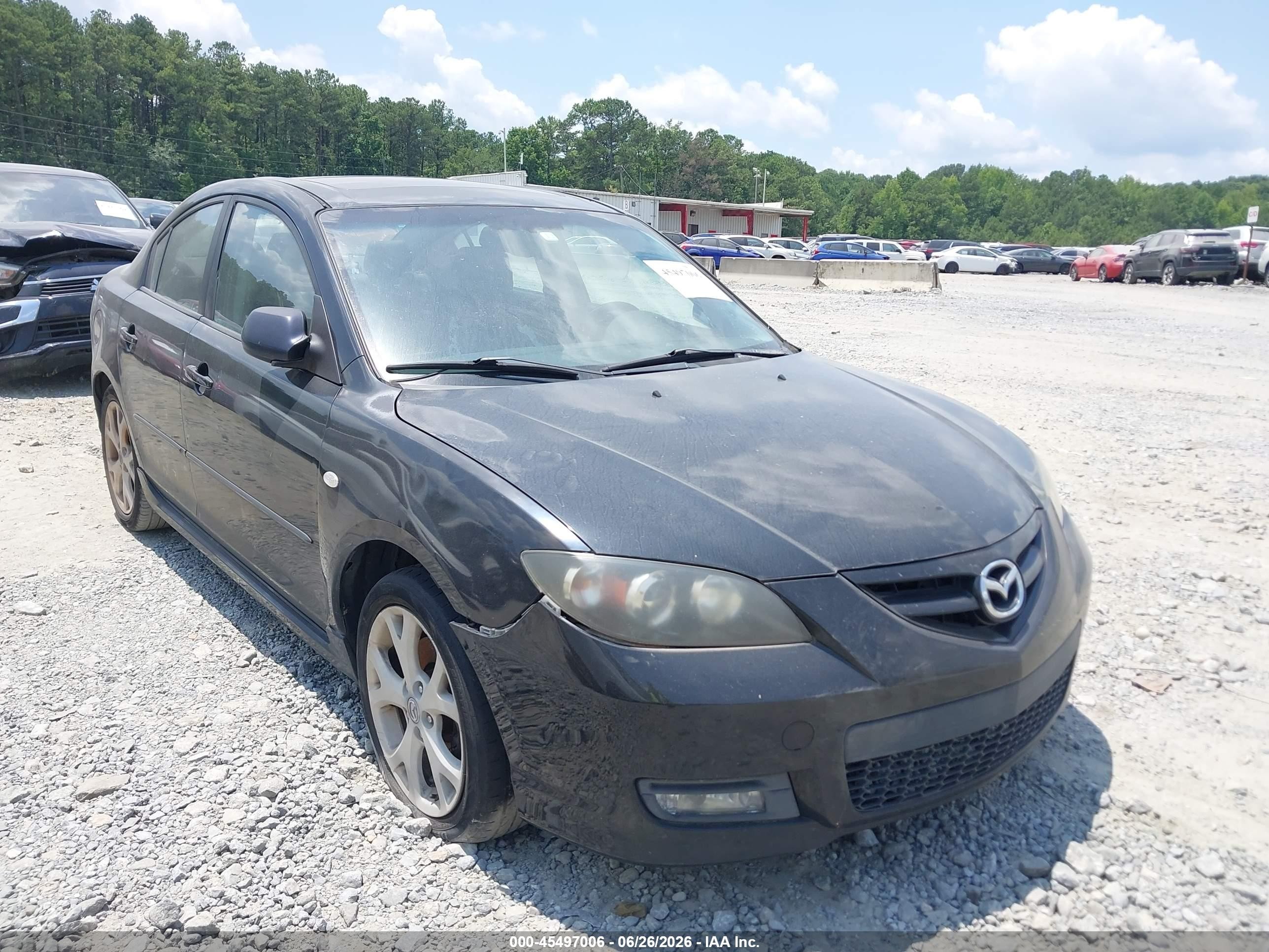2008 Mazda Mazda3 S Touring Black vin: JM1BK323581782670
