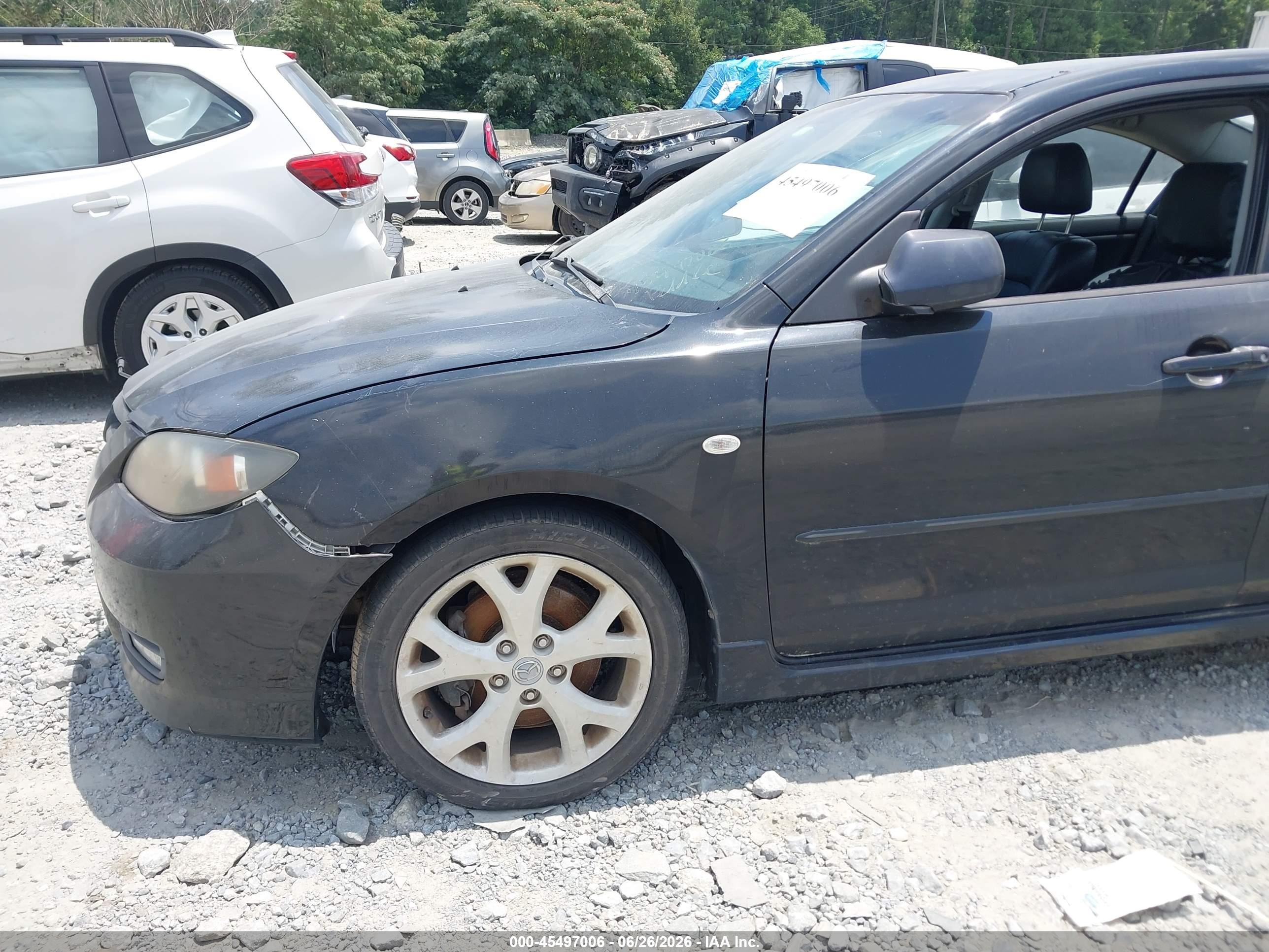 2008 Mazda Mazda3 S Touring Black vin: JM1BK323581782670