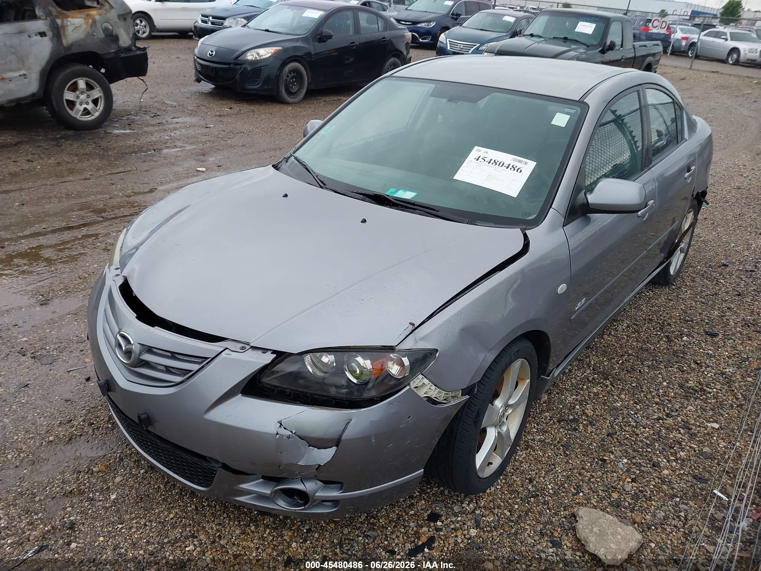 2005 Mazda Mazda3 S Gray vin: JM1BK323651312336