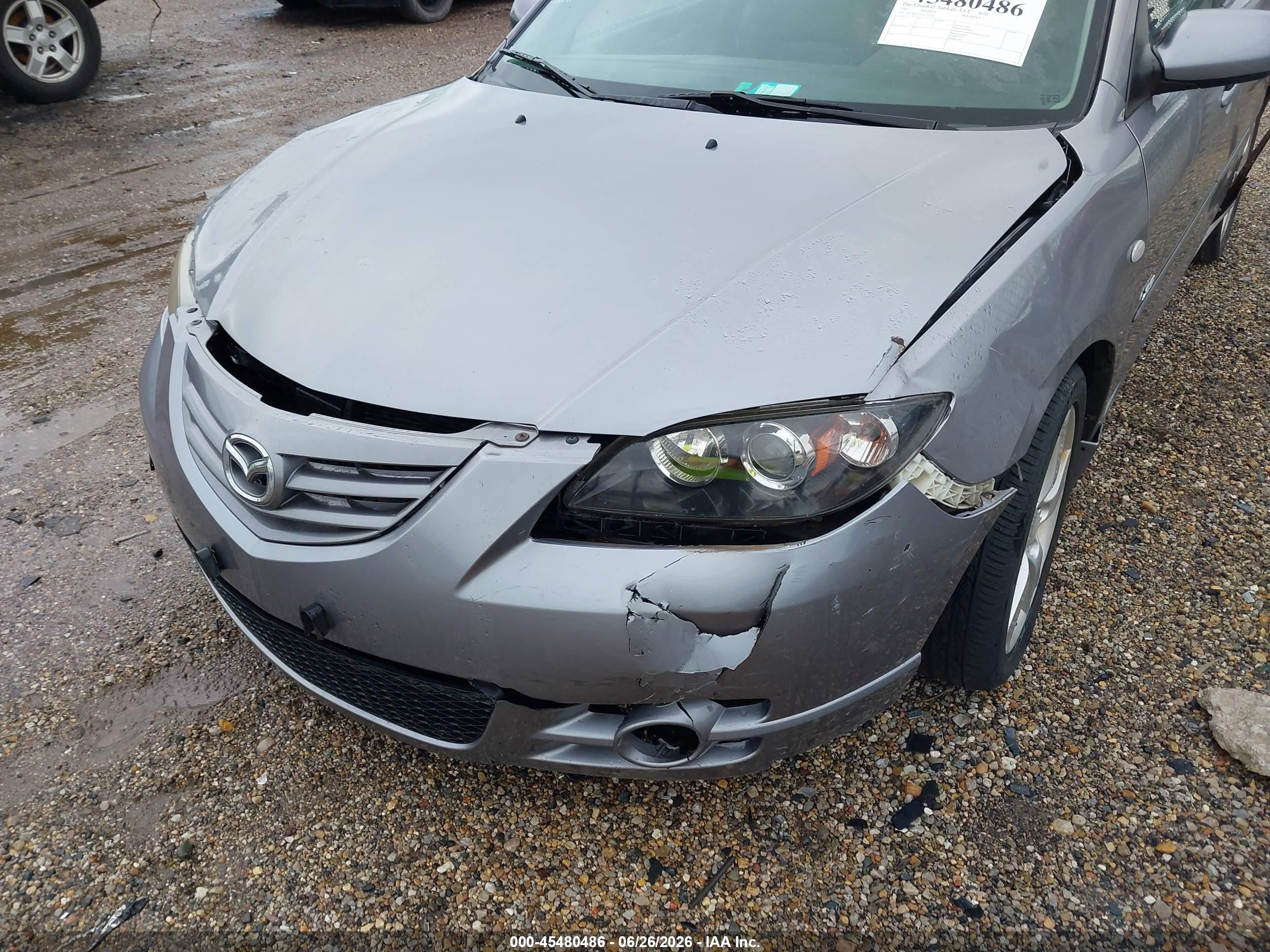 2005 Mazda Mazda3 S Gray vin: JM1BK323651312336