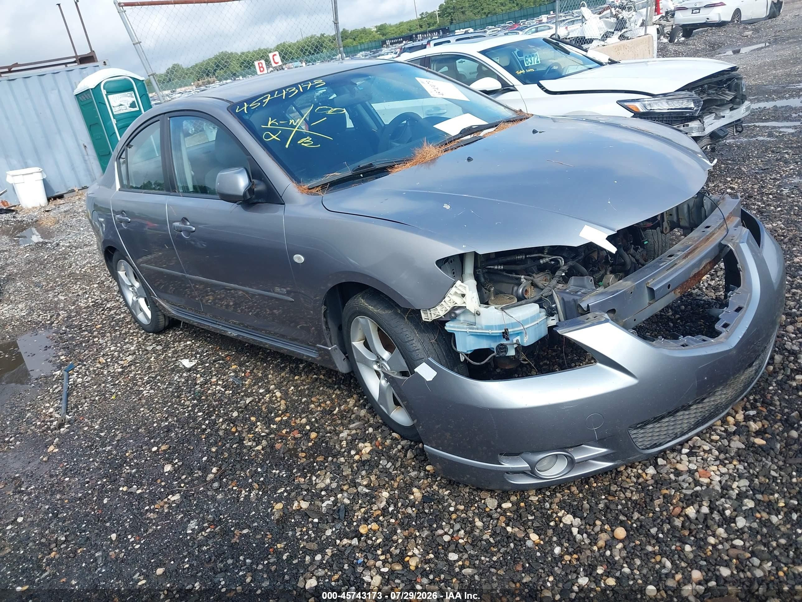 2005 Mazda Mazda3 S Gray vin: JM1BK323651312966