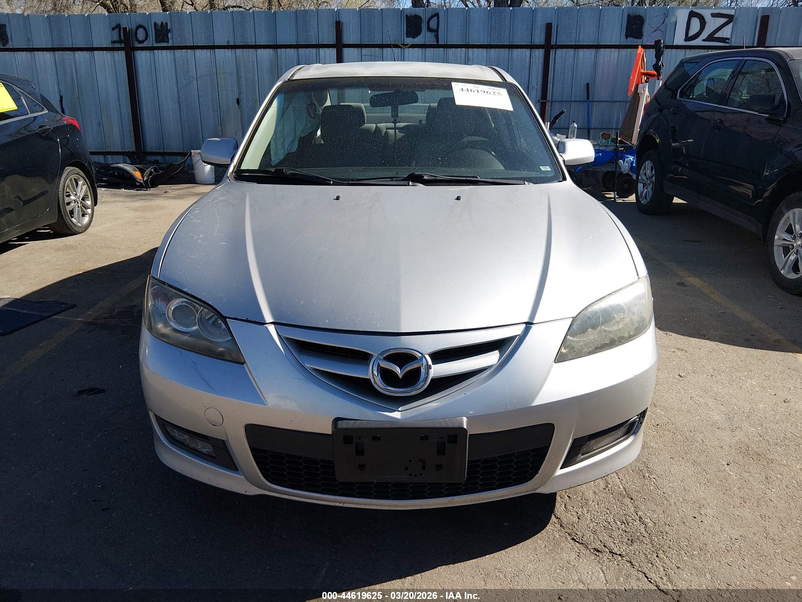 2007 Mazda Mazda3 S Sport Silver vin: JM1BK323671675111