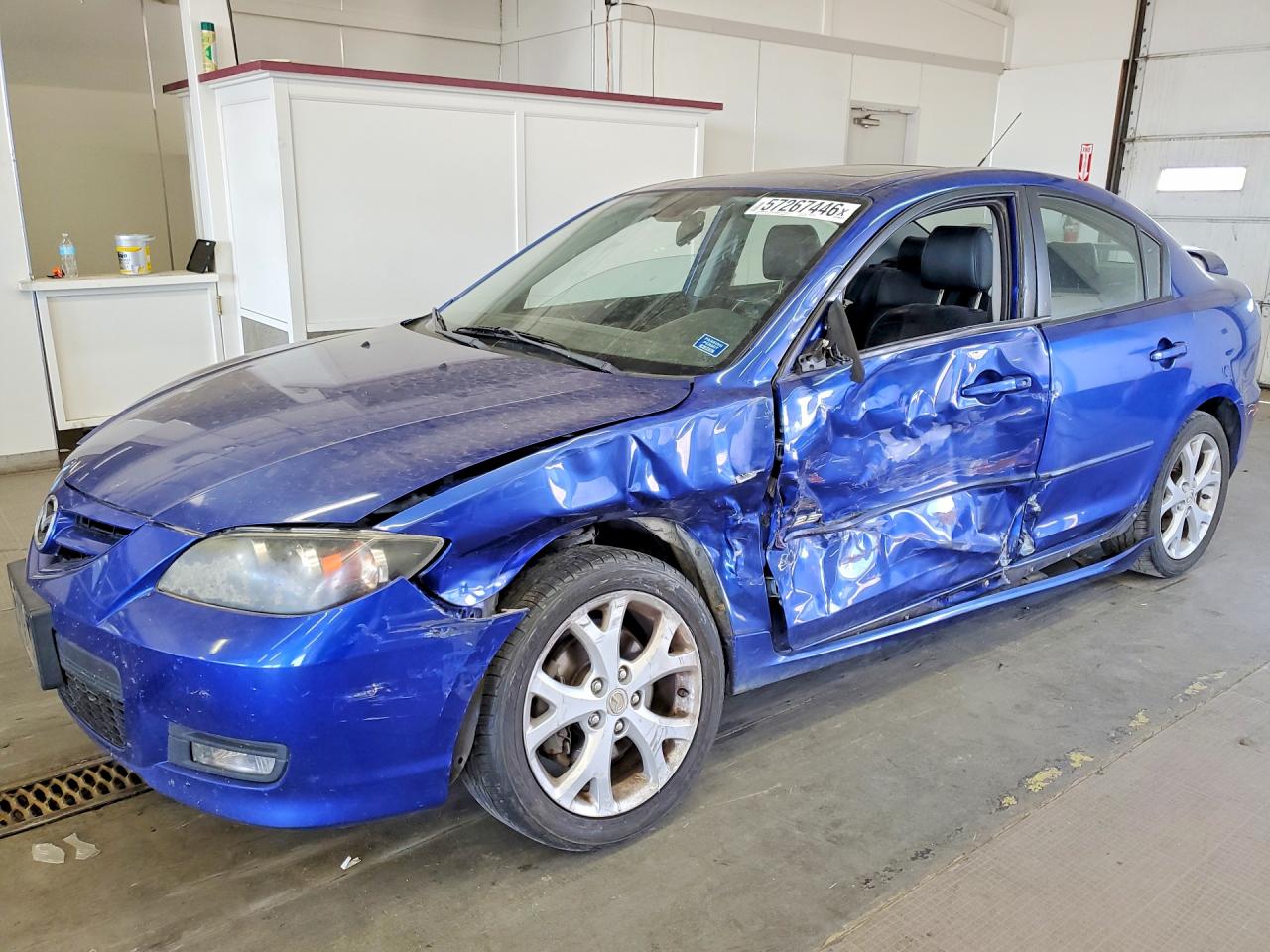 2007 Mazda 3 S Синий vin: JM1BK323671681734
