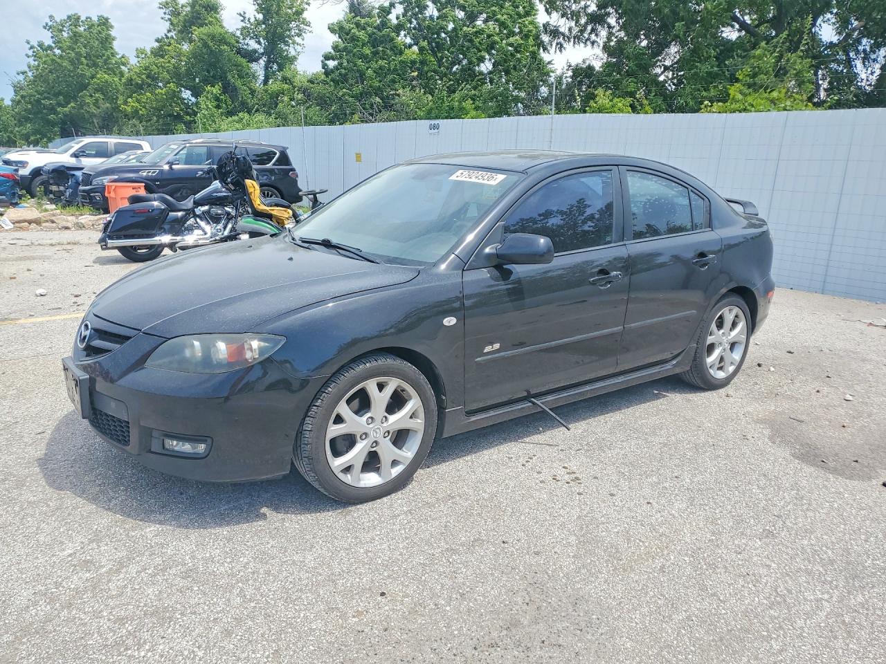 2007 Mazda 3 S Black vin: JM1BK323671711797