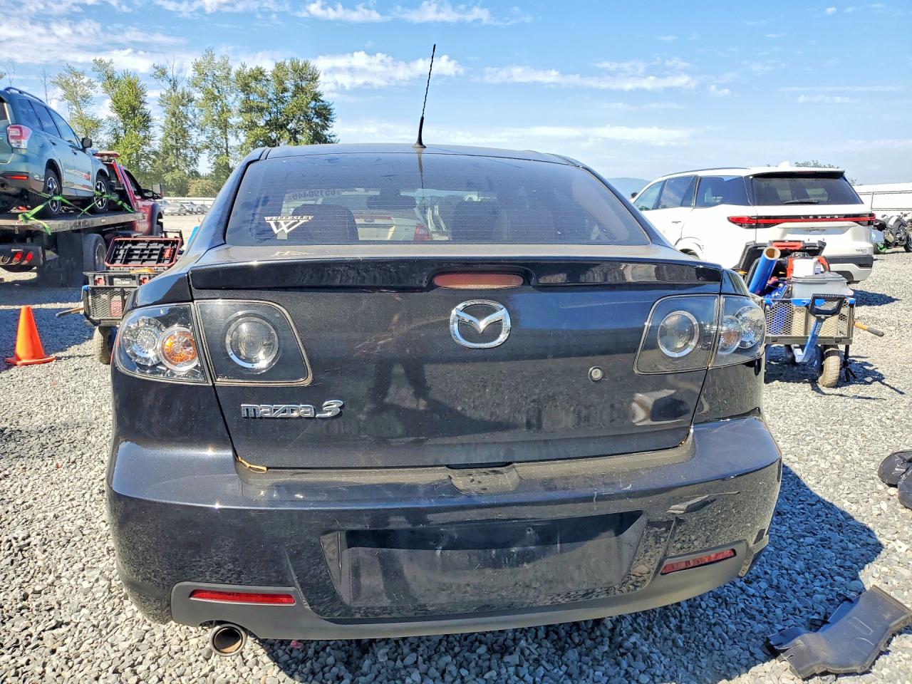 2008 Mazda 3 S Black vin: JM1BK323681107619