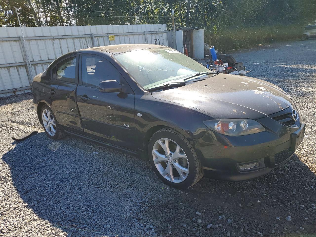 2008 Mazda 3 S Black vin: JM1BK323681107619