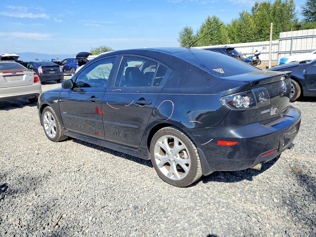 2008 Mazda 3 S Black vin: JM1BK323681107619