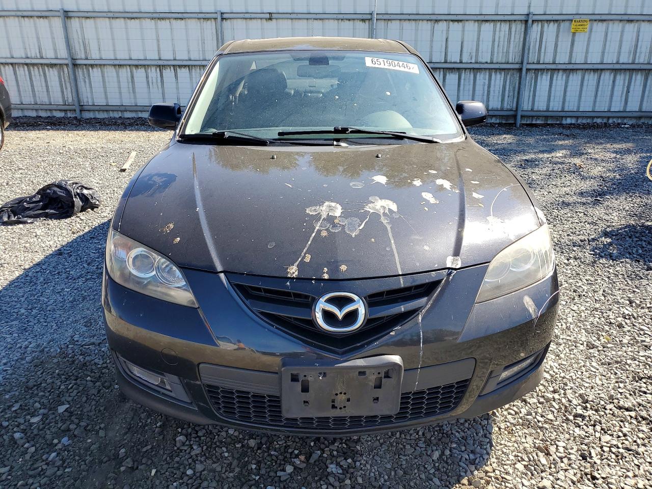 2008 Mazda 3 S Black vin: JM1BK323681107619