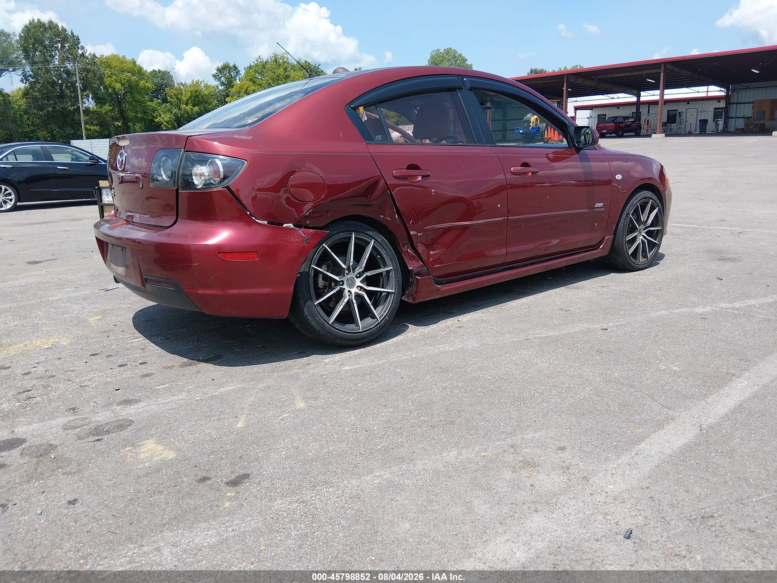 2008 Mazda Mazda3 S Sport Красный vin: JM1BK323681155900