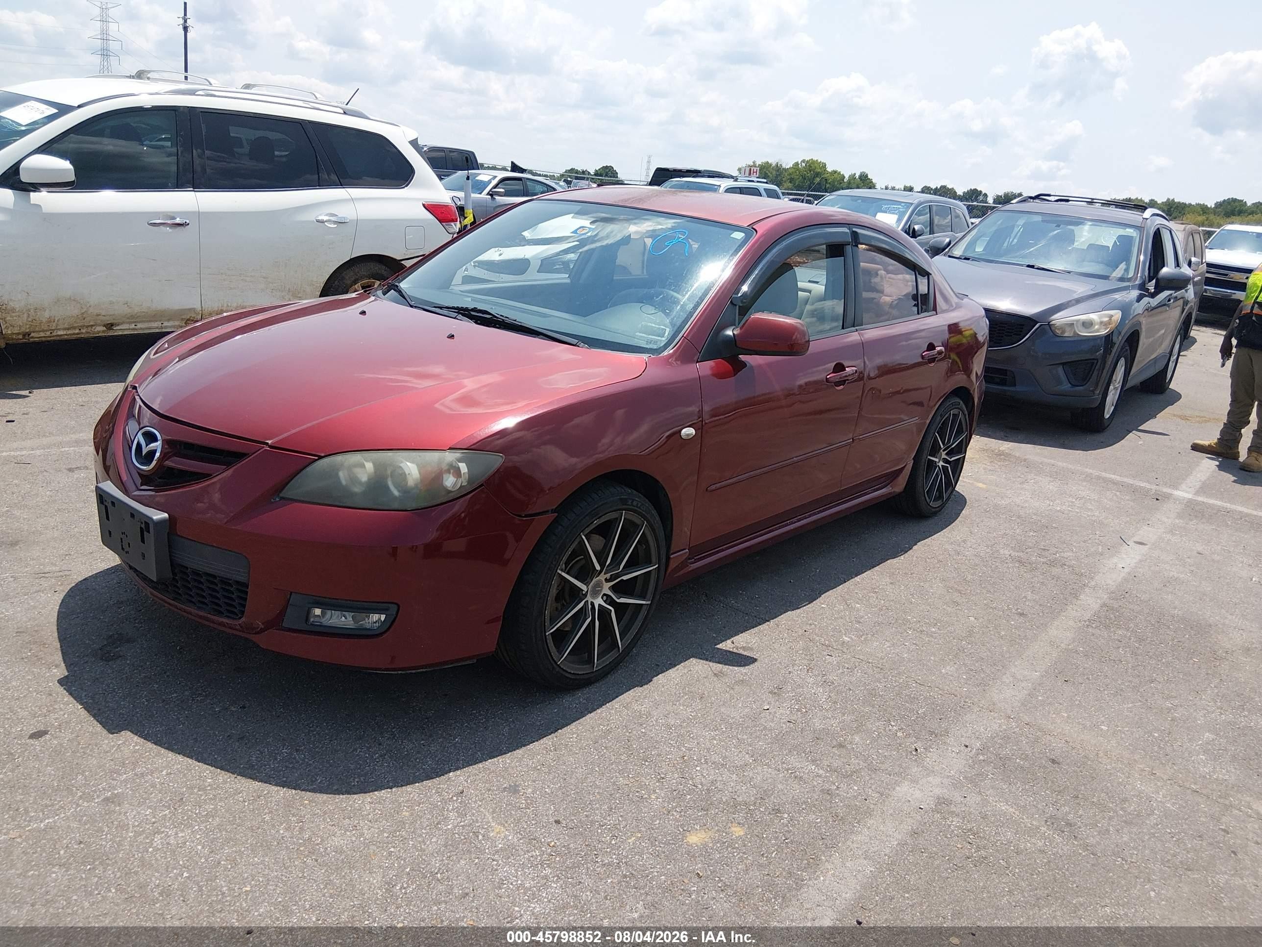 2008 Mazda Mazda3 S Sport Красный vin: JM1BK323681155900