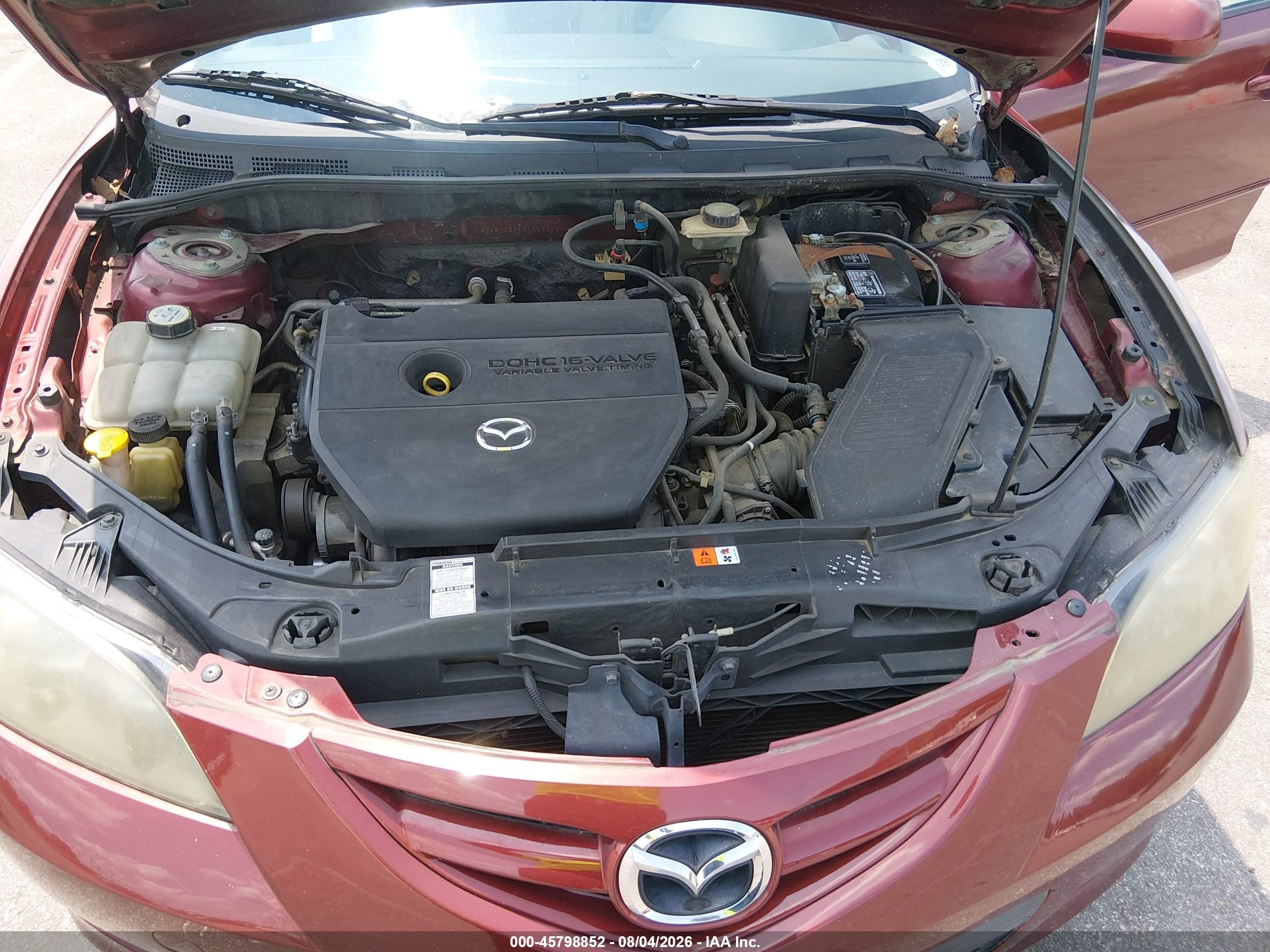 2008 Mazda Mazda3 S Sport Красный vin: JM1BK323681155900