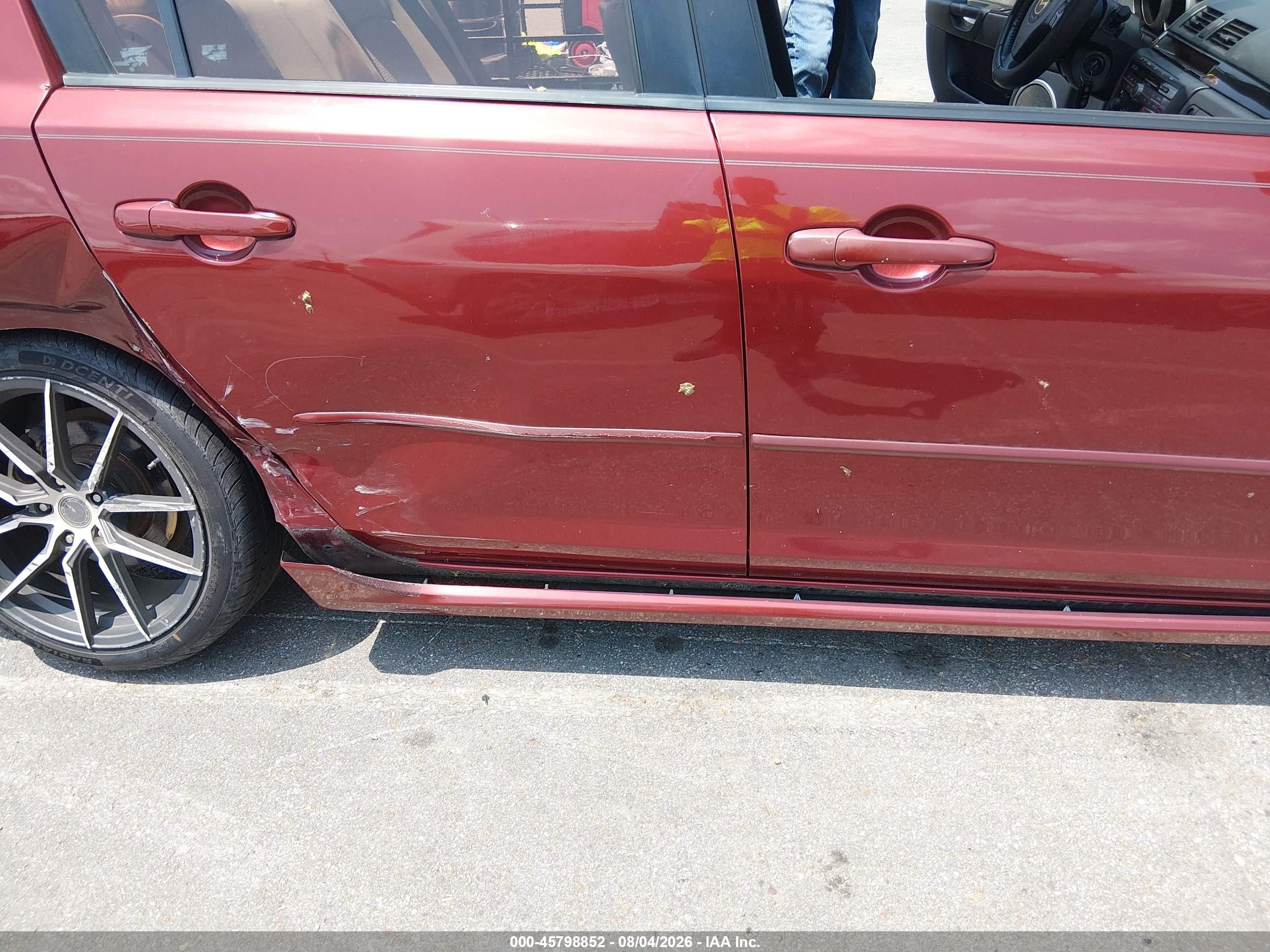 2008 Mazda Mazda3 S Sport Red vin: JM1BK323681155900