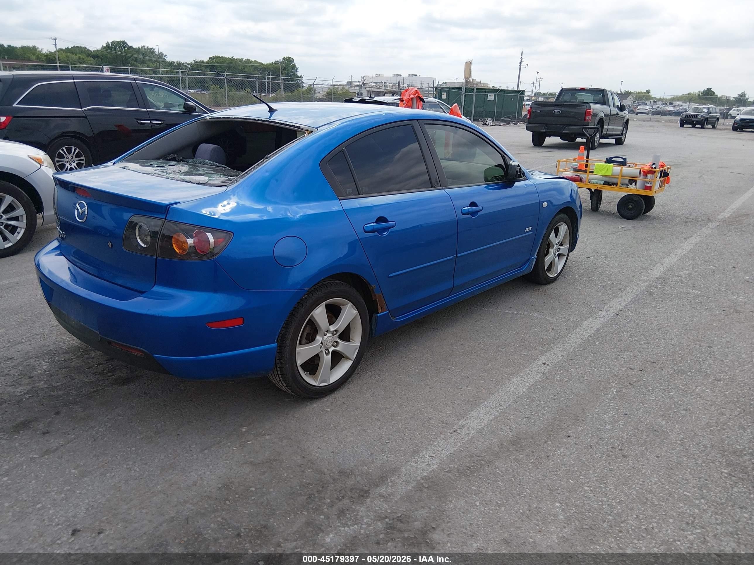 2005 Mazda Mazda3 S Blue vin: JM1BK323751283509