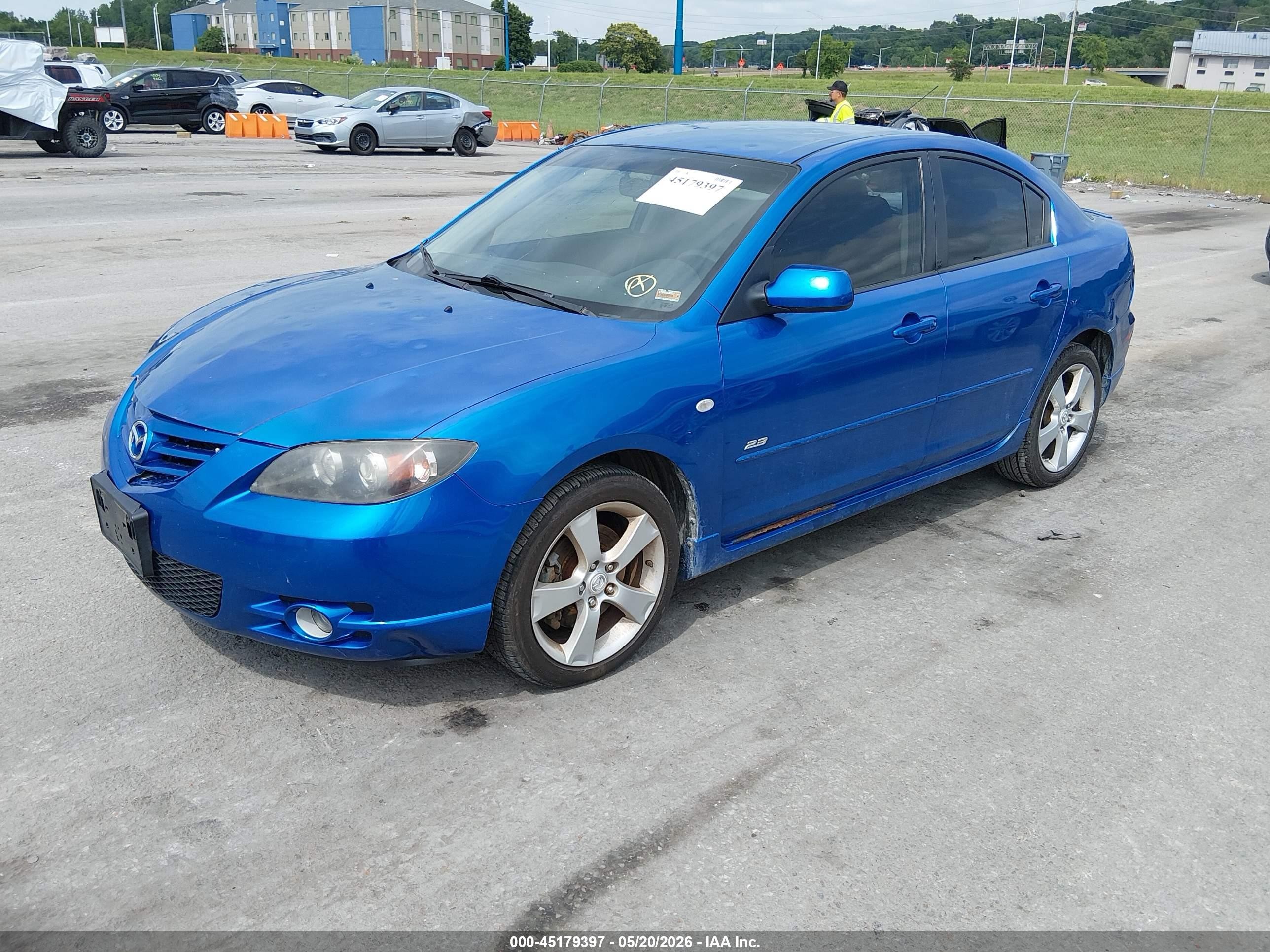 2005 Mazda Mazda3 S Blue vin: JM1BK323751283509