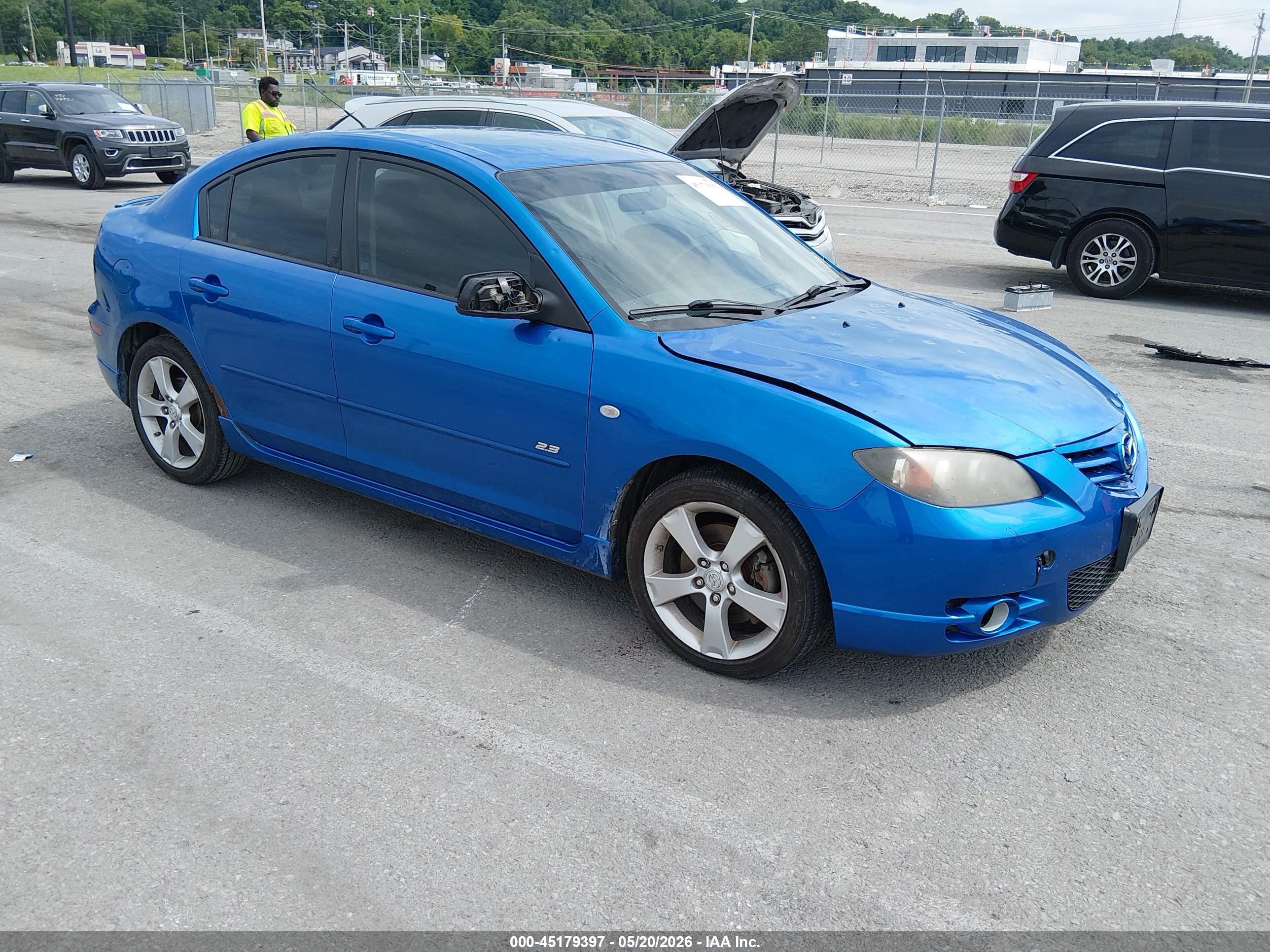 2005 Mazda Mazda3 S Blue vin: JM1BK323751283509