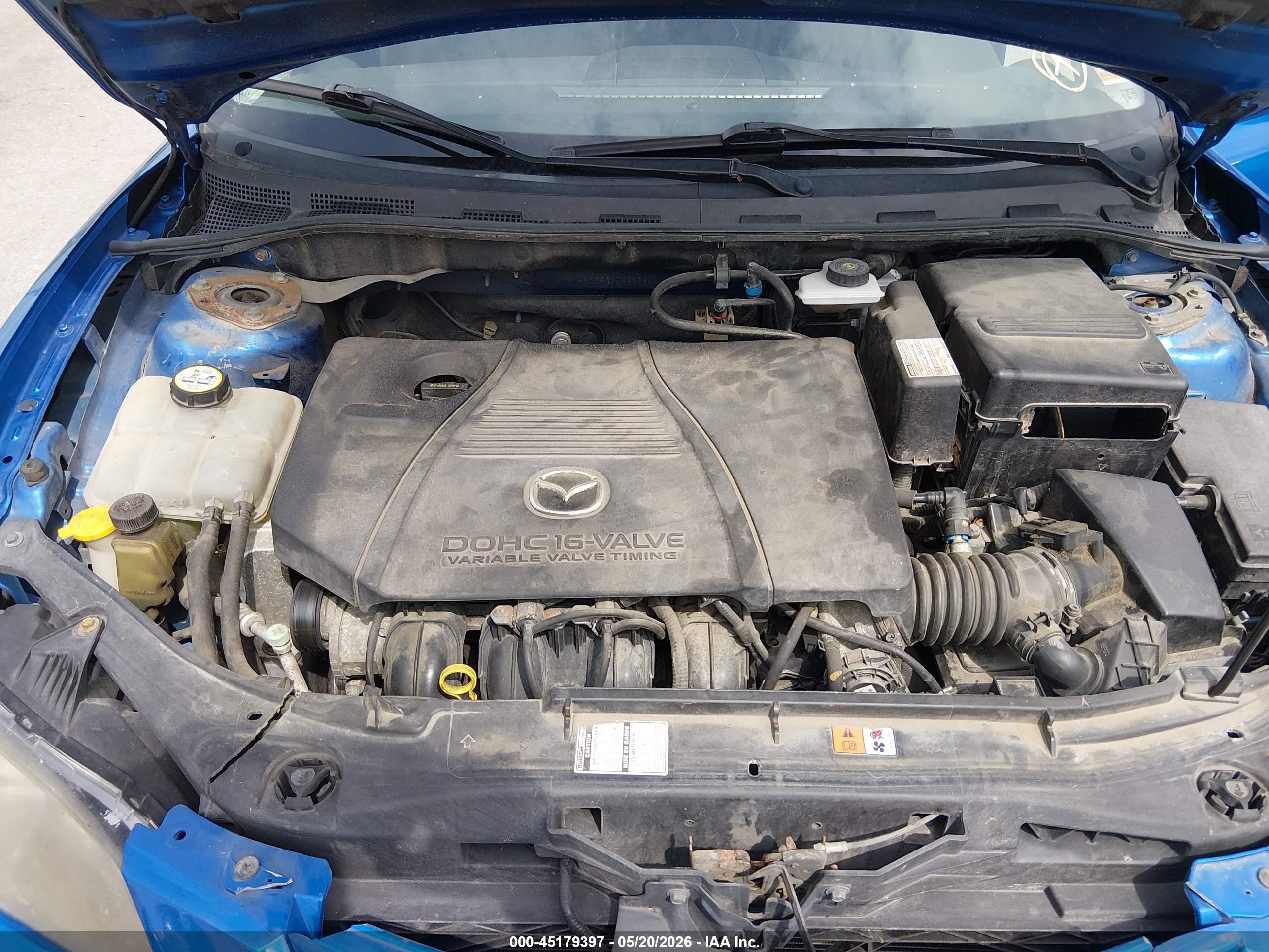 2005 Mazda Mazda3 S Blue vin: JM1BK323751283509