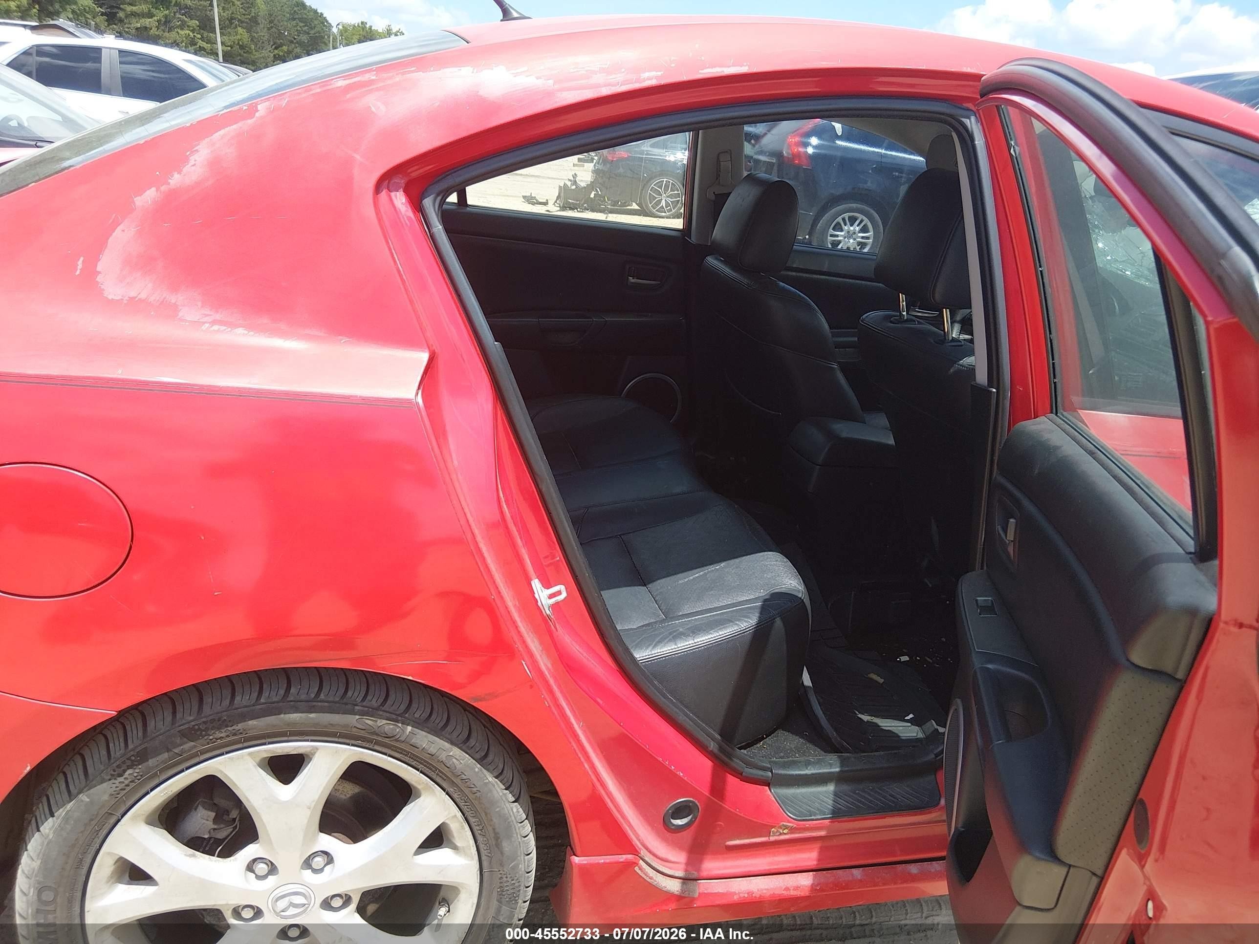 2007 Mazda Mazda3 S Touring Red vin: JM1BK323771654297