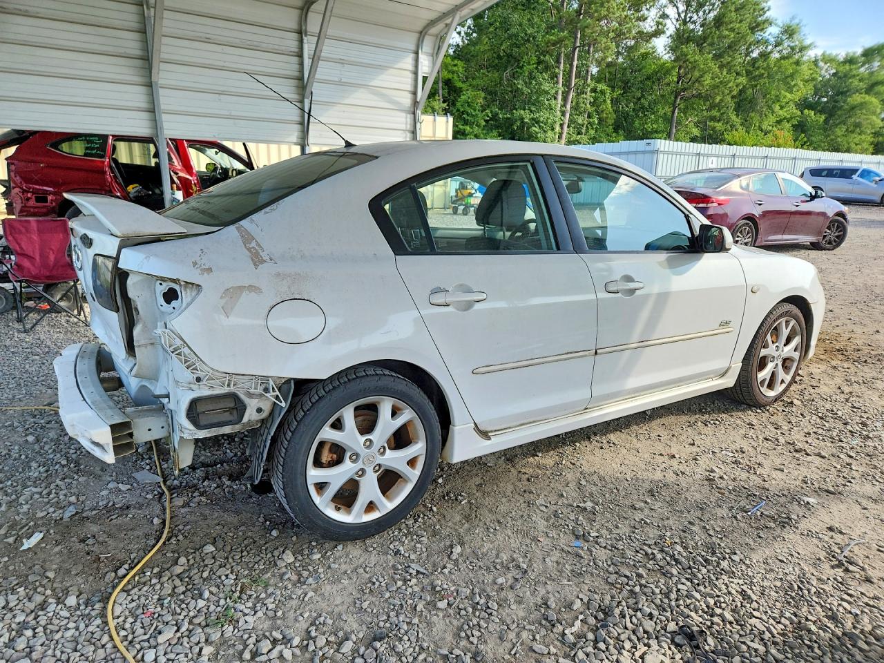 2007 Mazda 3 S Белый vin: JM1BK323771700534