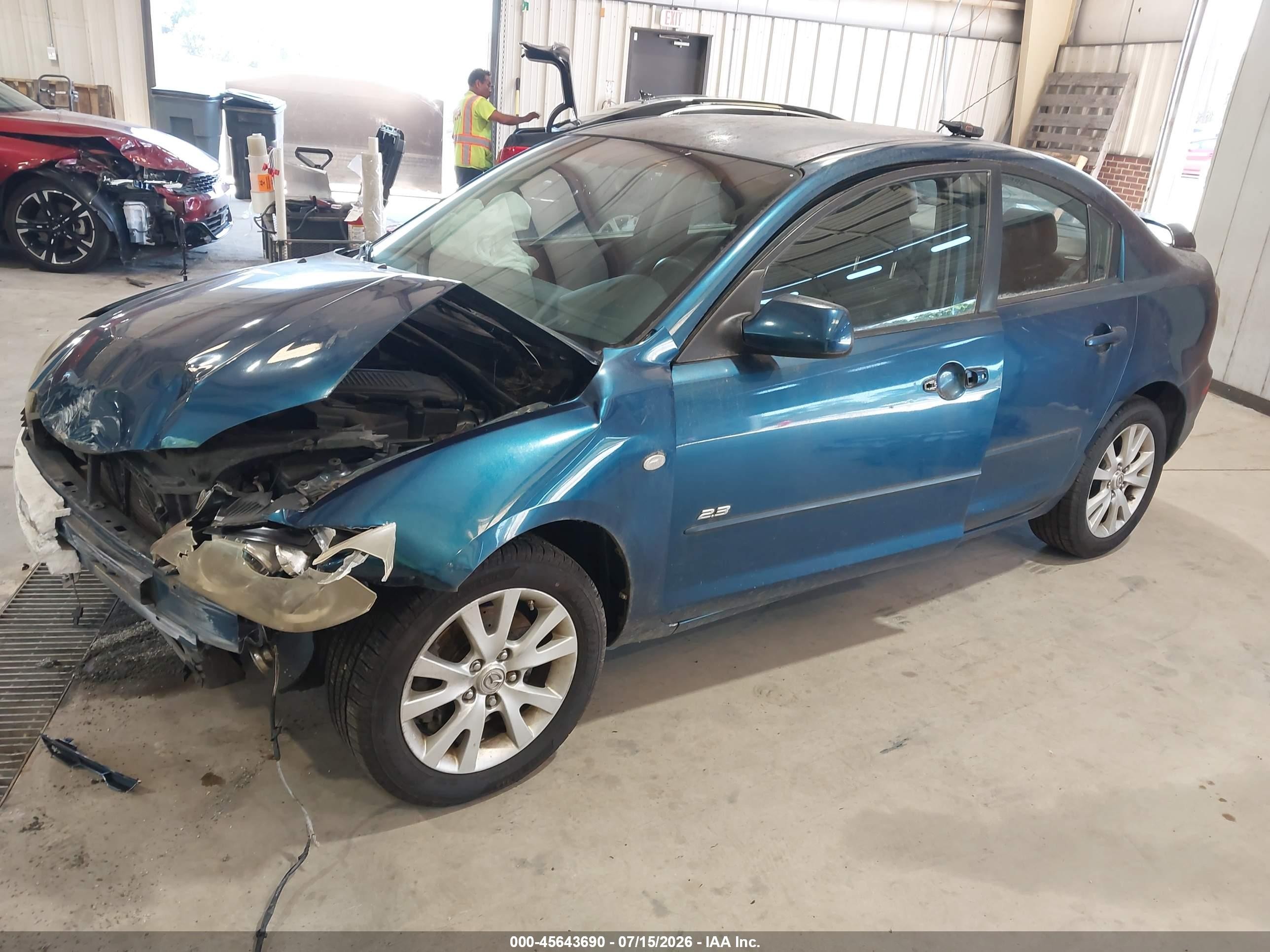 2007 Mazda Mazda3 S Sport Blue vin: JM1BK323771710593
