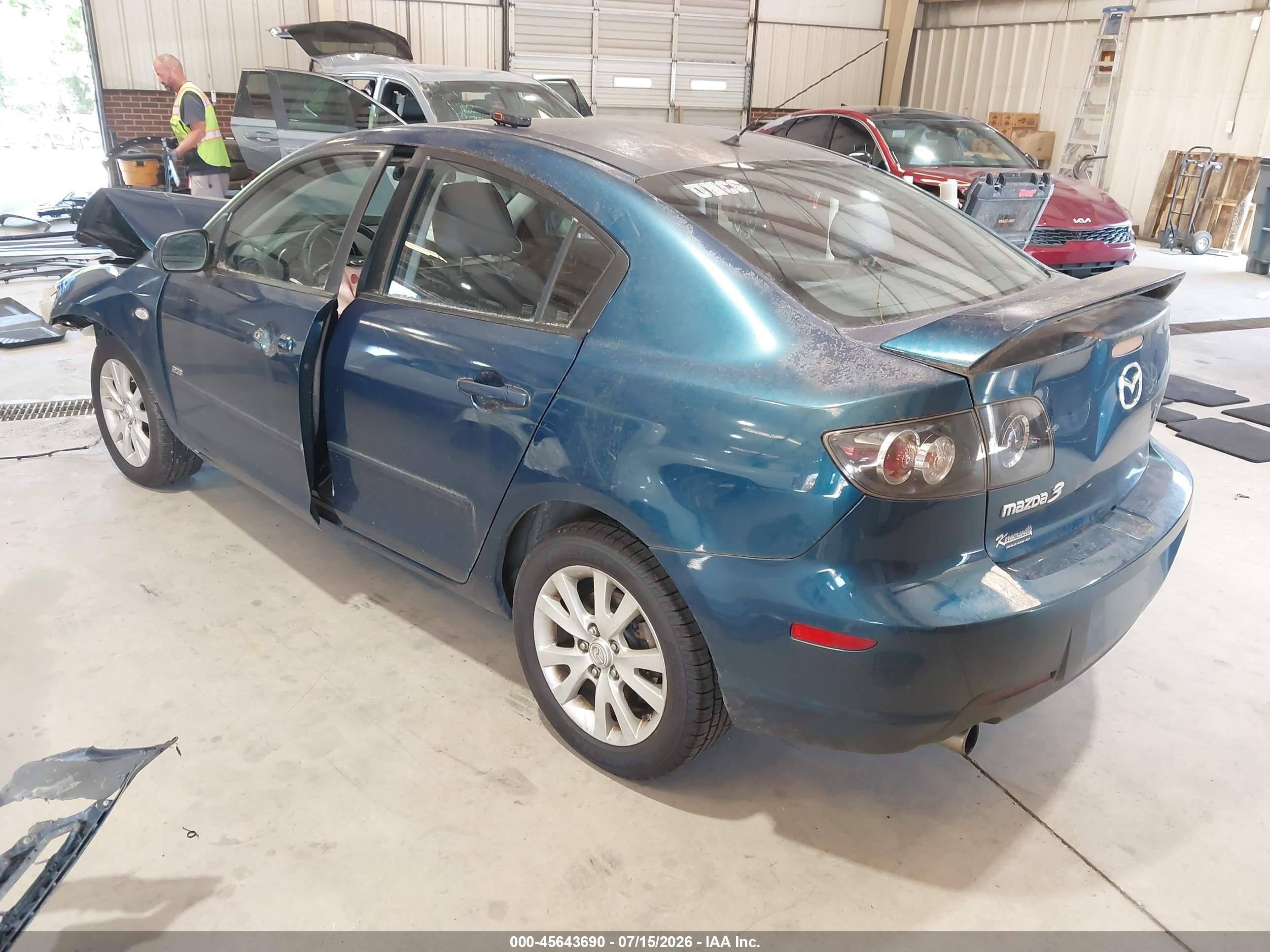 2007 Mazda Mazda3 S Sport Blue vin: JM1BK323771710593