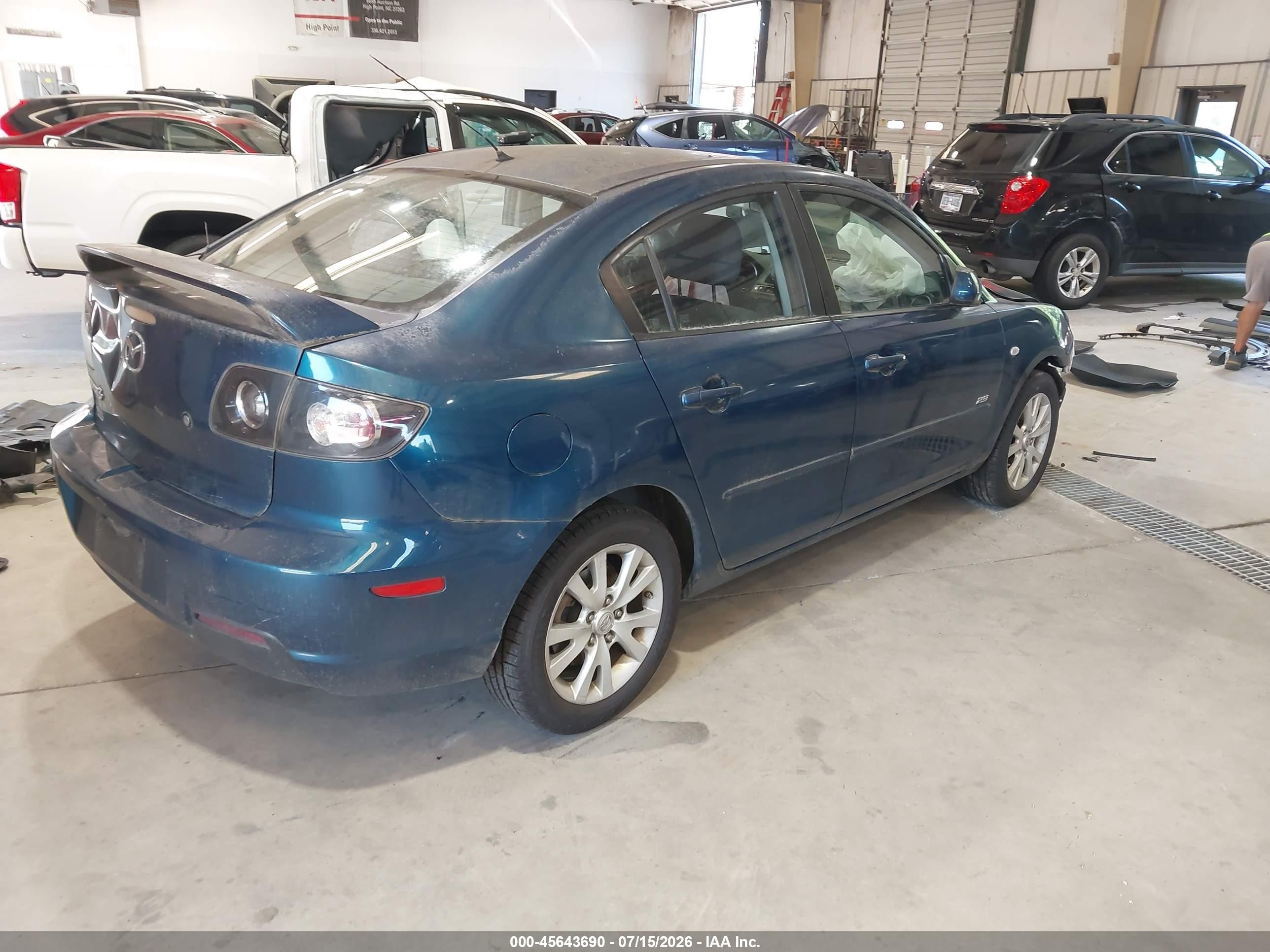 2007 Mazda Mazda3 S Sport Blue vin: JM1BK323771710593