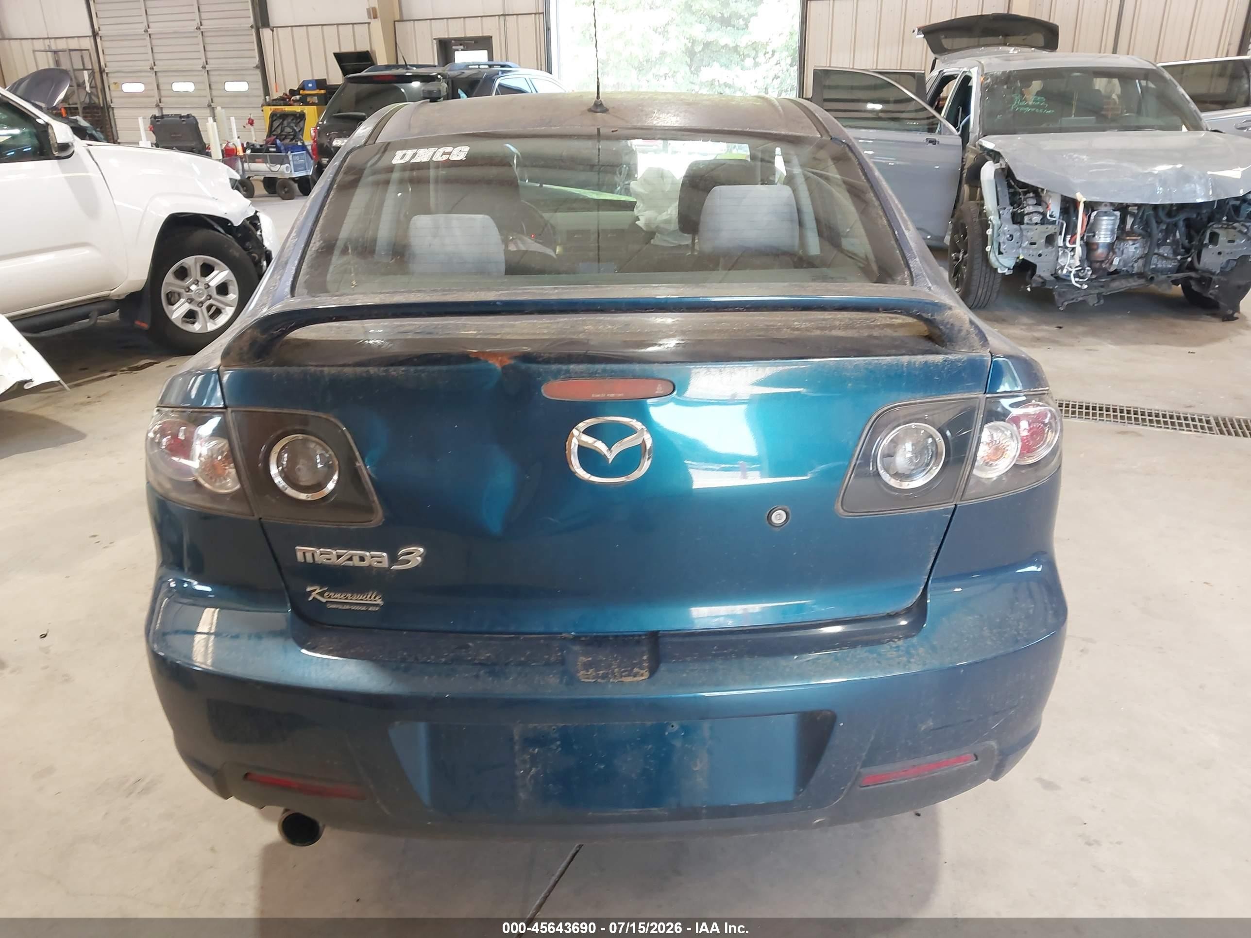 2007 Mazda Mazda3 S Sport Blue vin: JM1BK323771710593