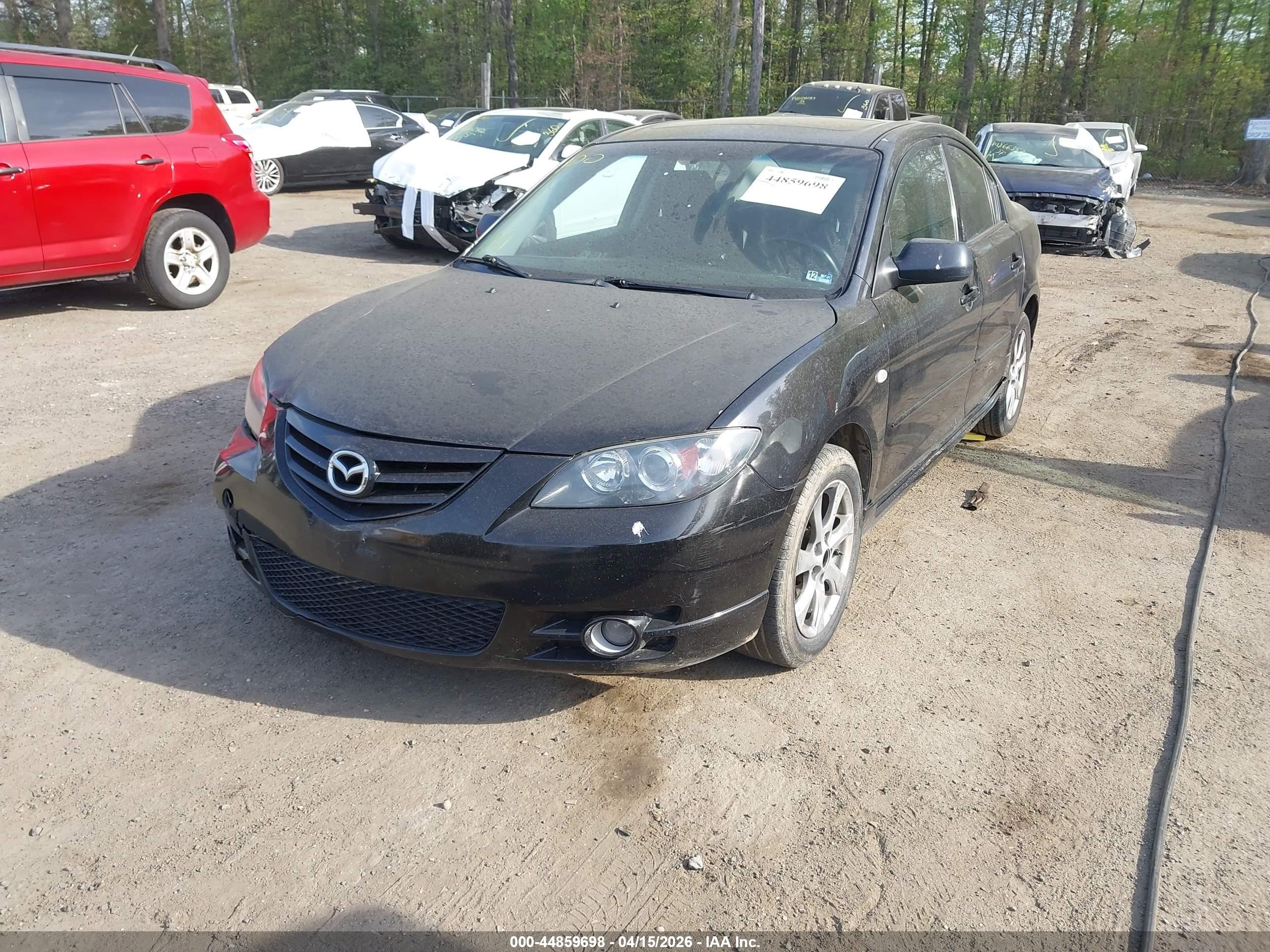 2004 Mazda Mazda3 S Black vin: JM1BK323841215654