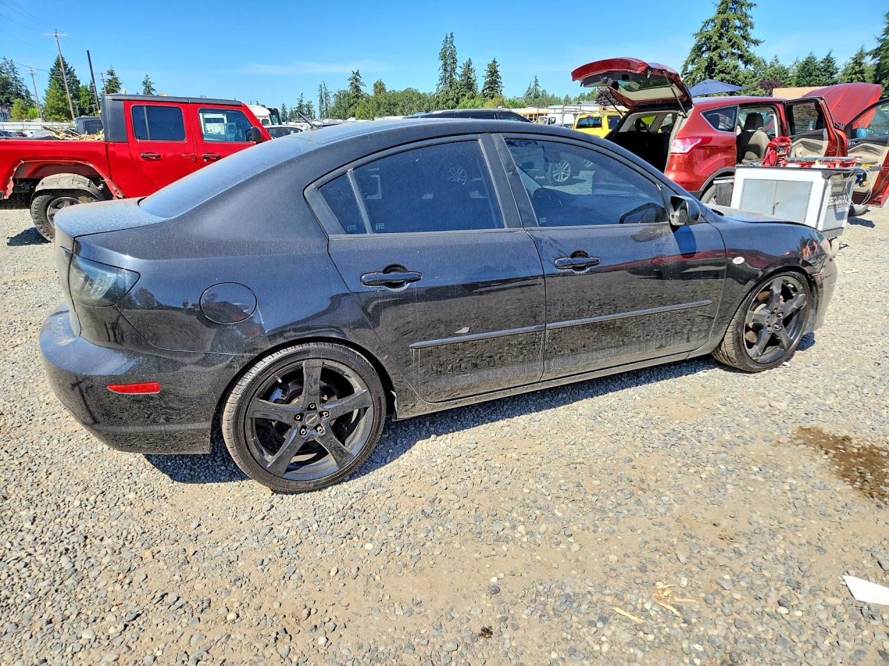 2007 Mazda 3 S Black vin: JM1BK323871660061
