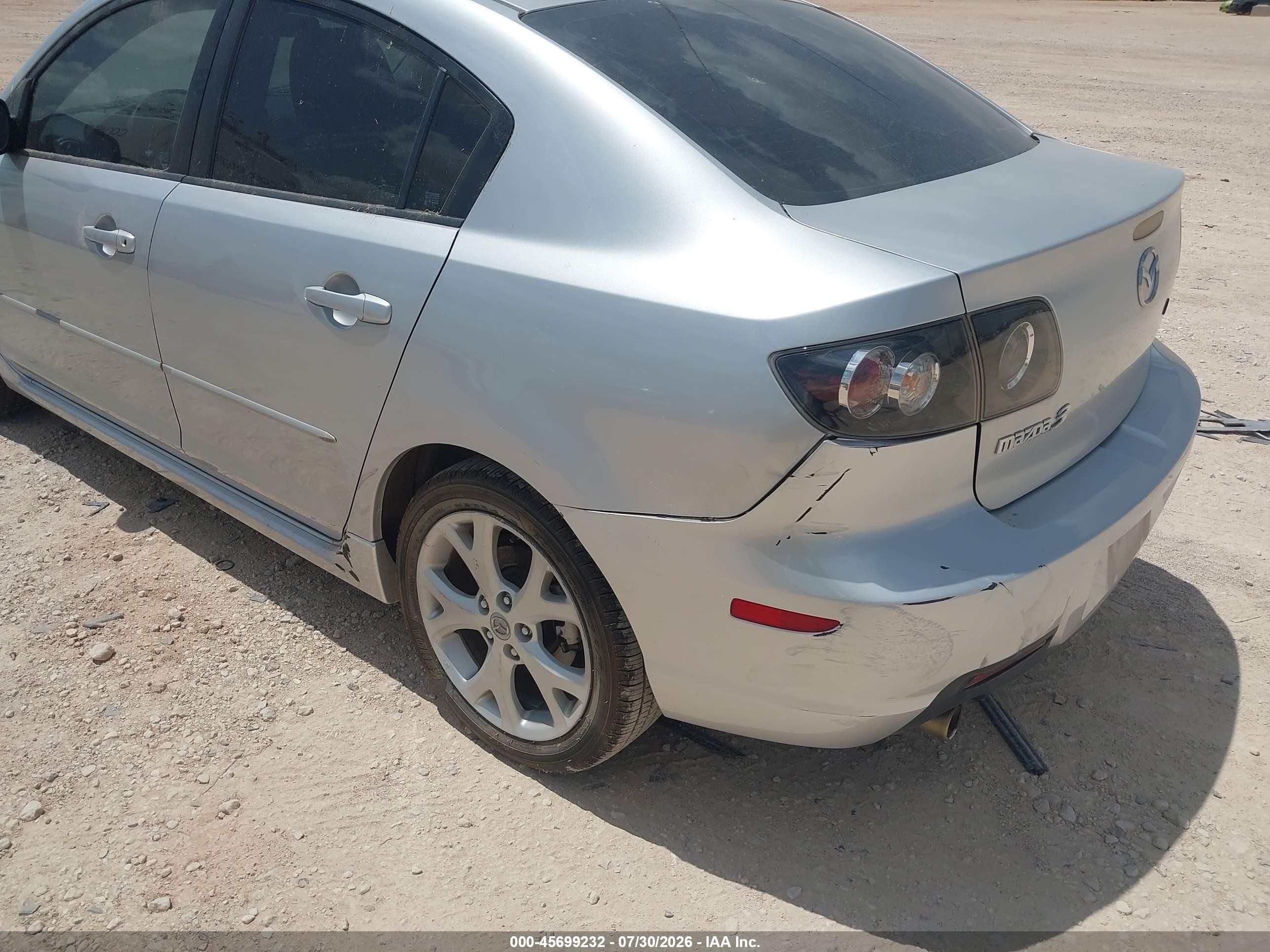 2008 Mazda Mazda3 S Touring Silver vin: JM1BK323881777947