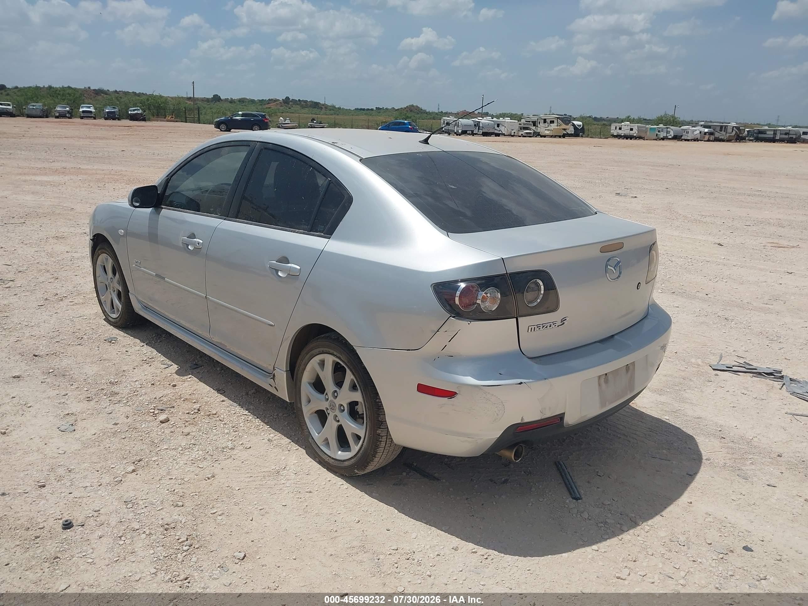 2008 Mazda Mazda3 S Touring Silver vin: JM1BK323881777947