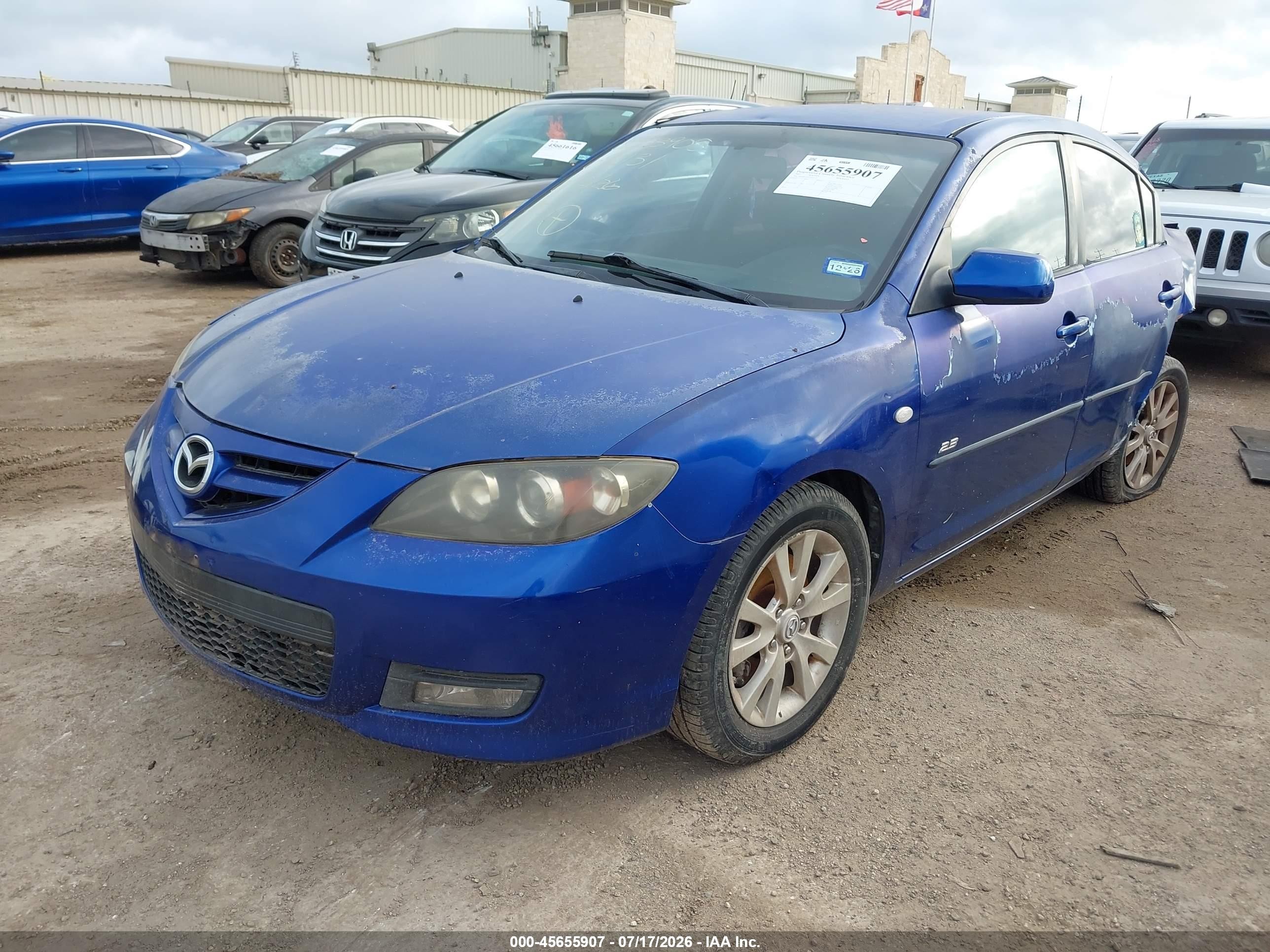 2007 Mazda Mazda3 S Sport Синий vin: JM1BK323971692131