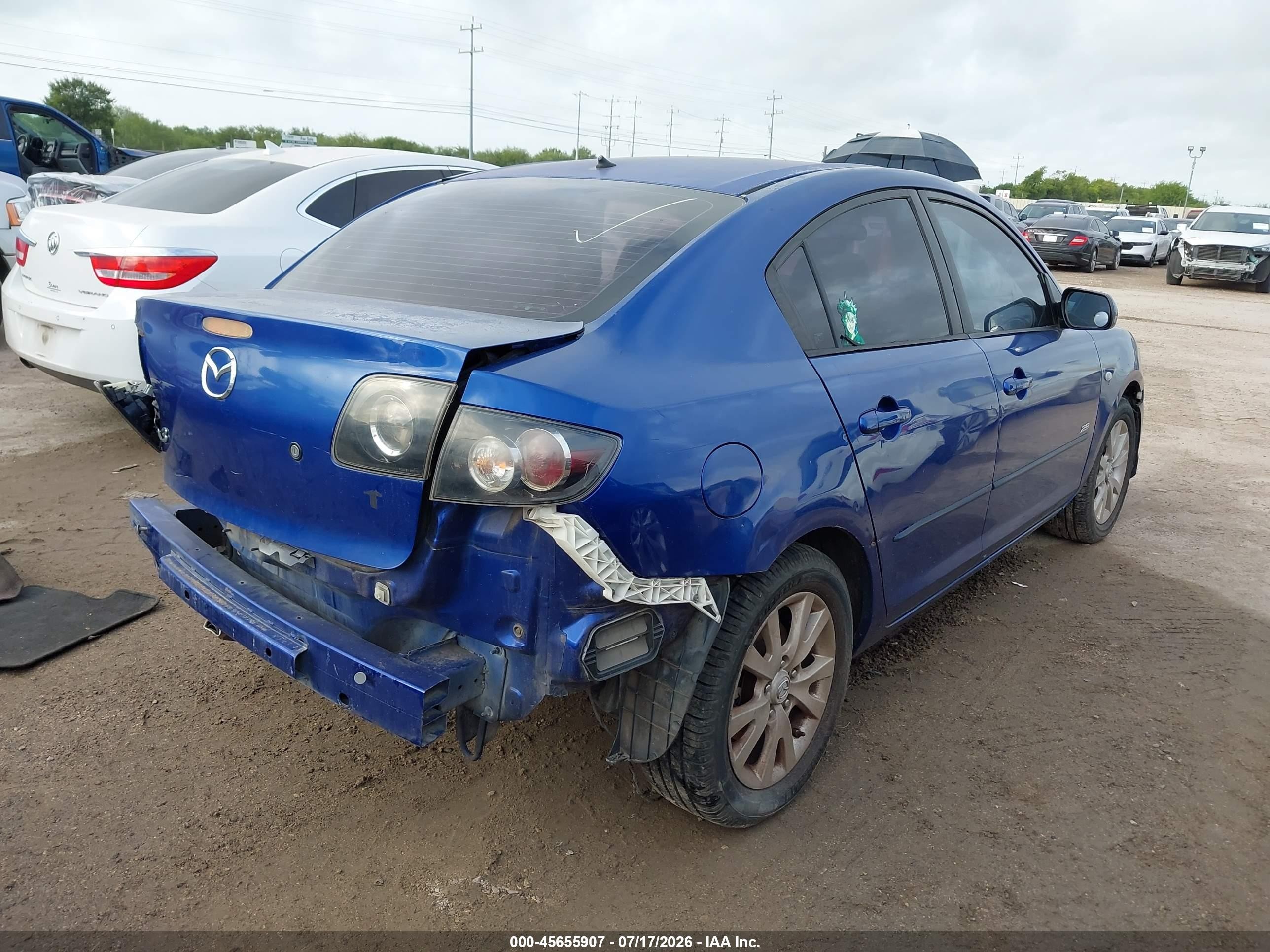 2007 Mazda Mazda3 S Sport Синий vin: JM1BK323971692131