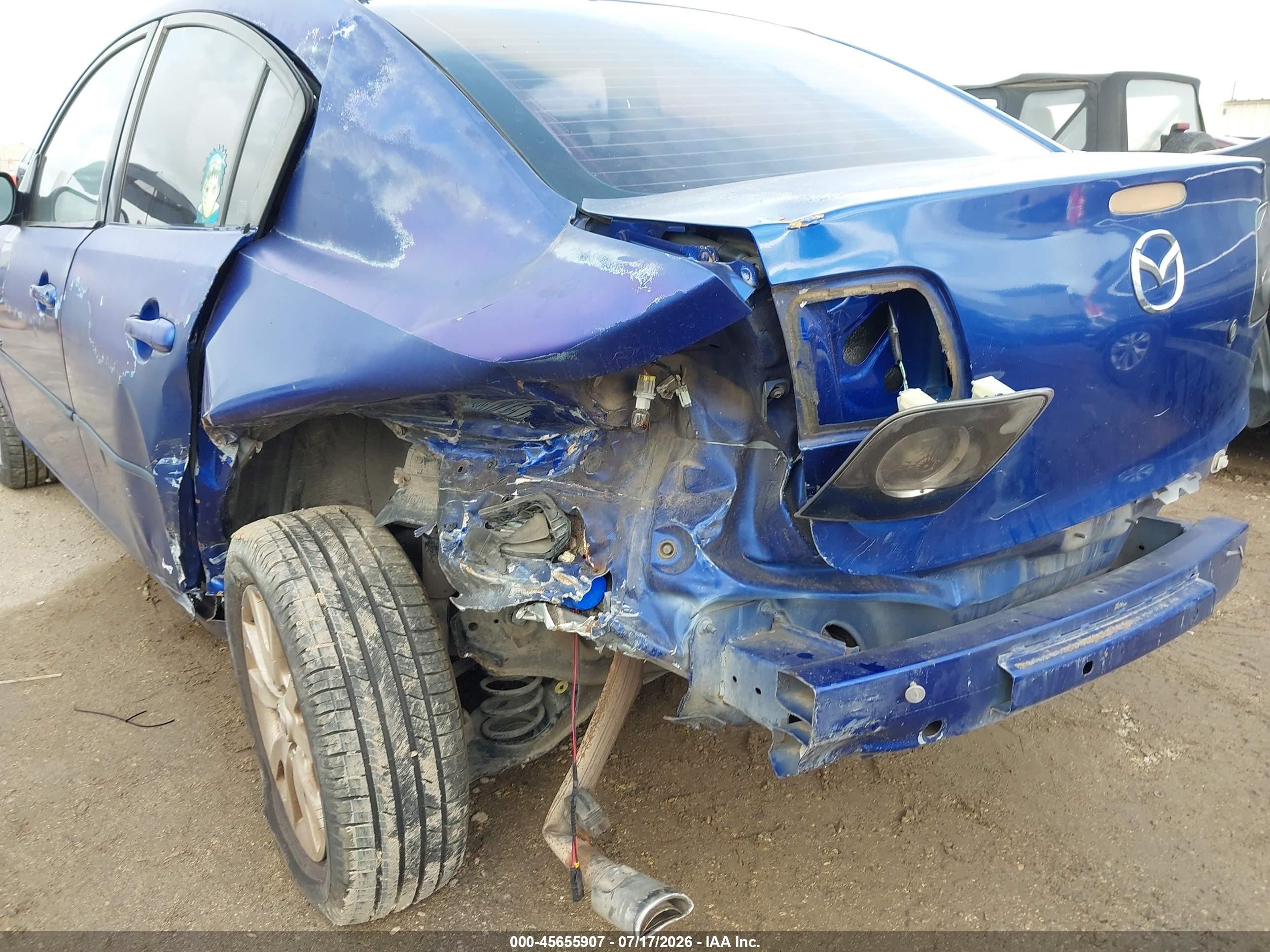 2007 Mazda Mazda3 S Sport Синий vin: JM1BK323971692131