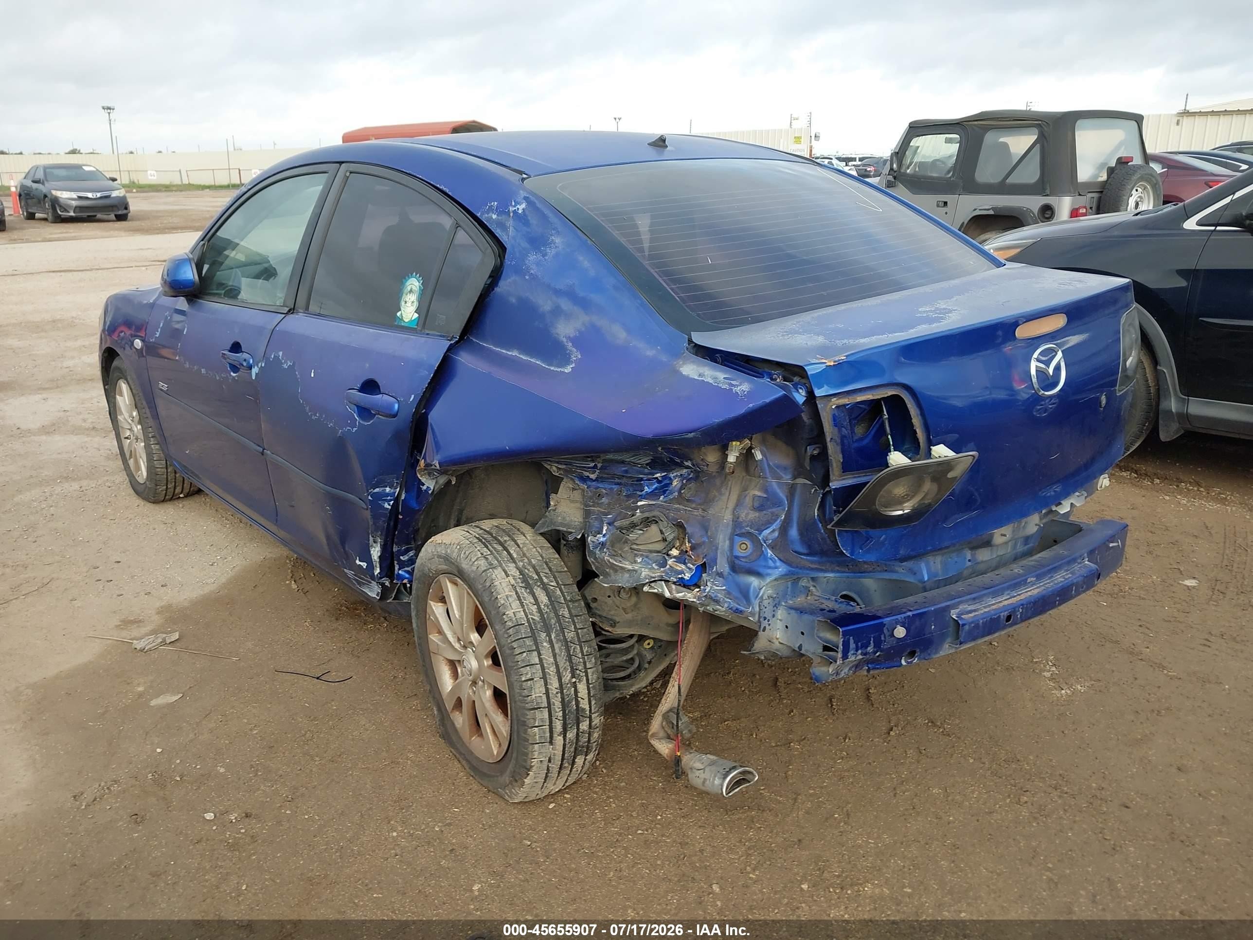 2007 Mazda Mazda3 S Sport Синий vin: JM1BK323971692131