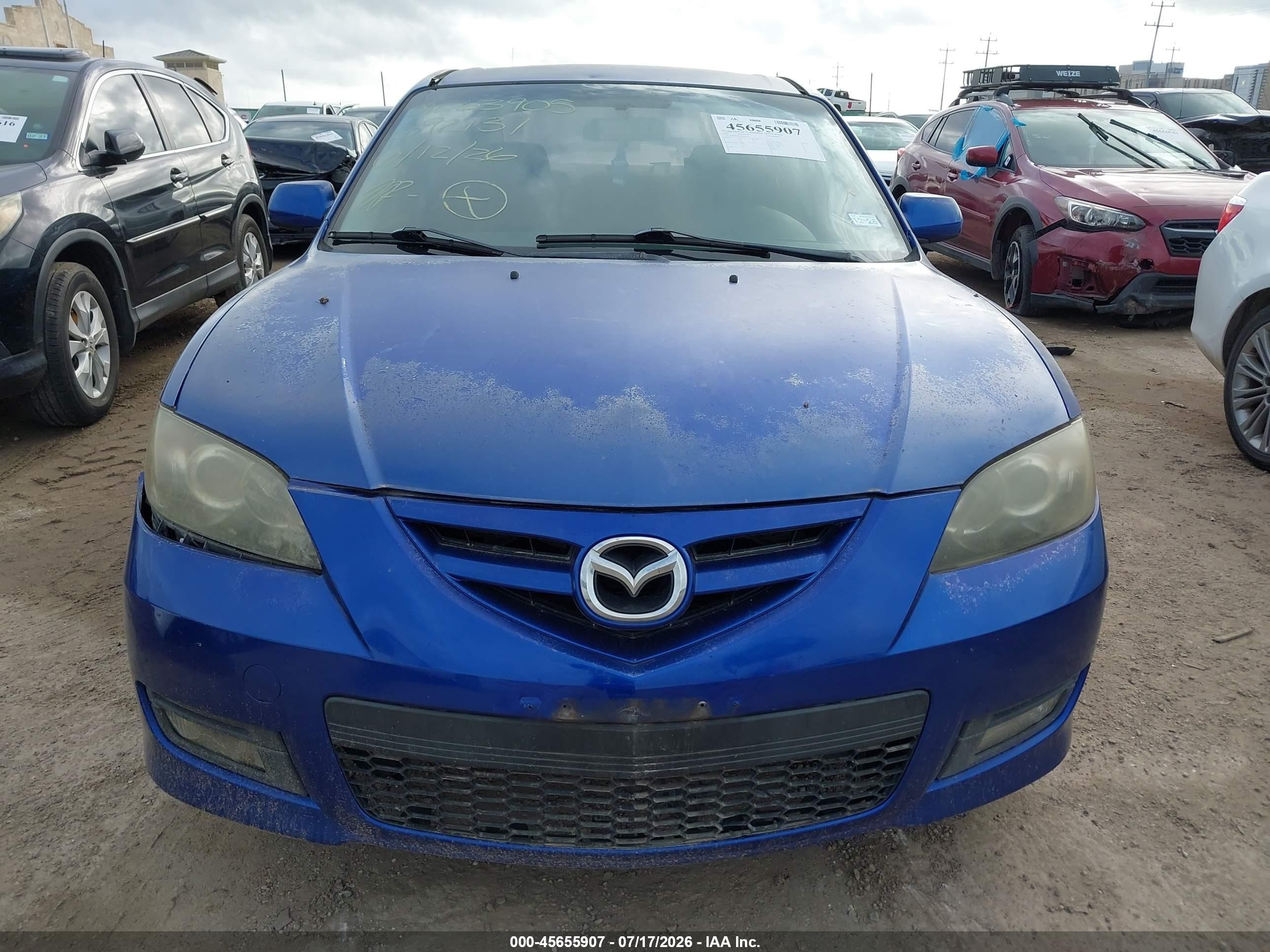 2007 Mazda Mazda3 S Sport Синий vin: JM1BK323971692131