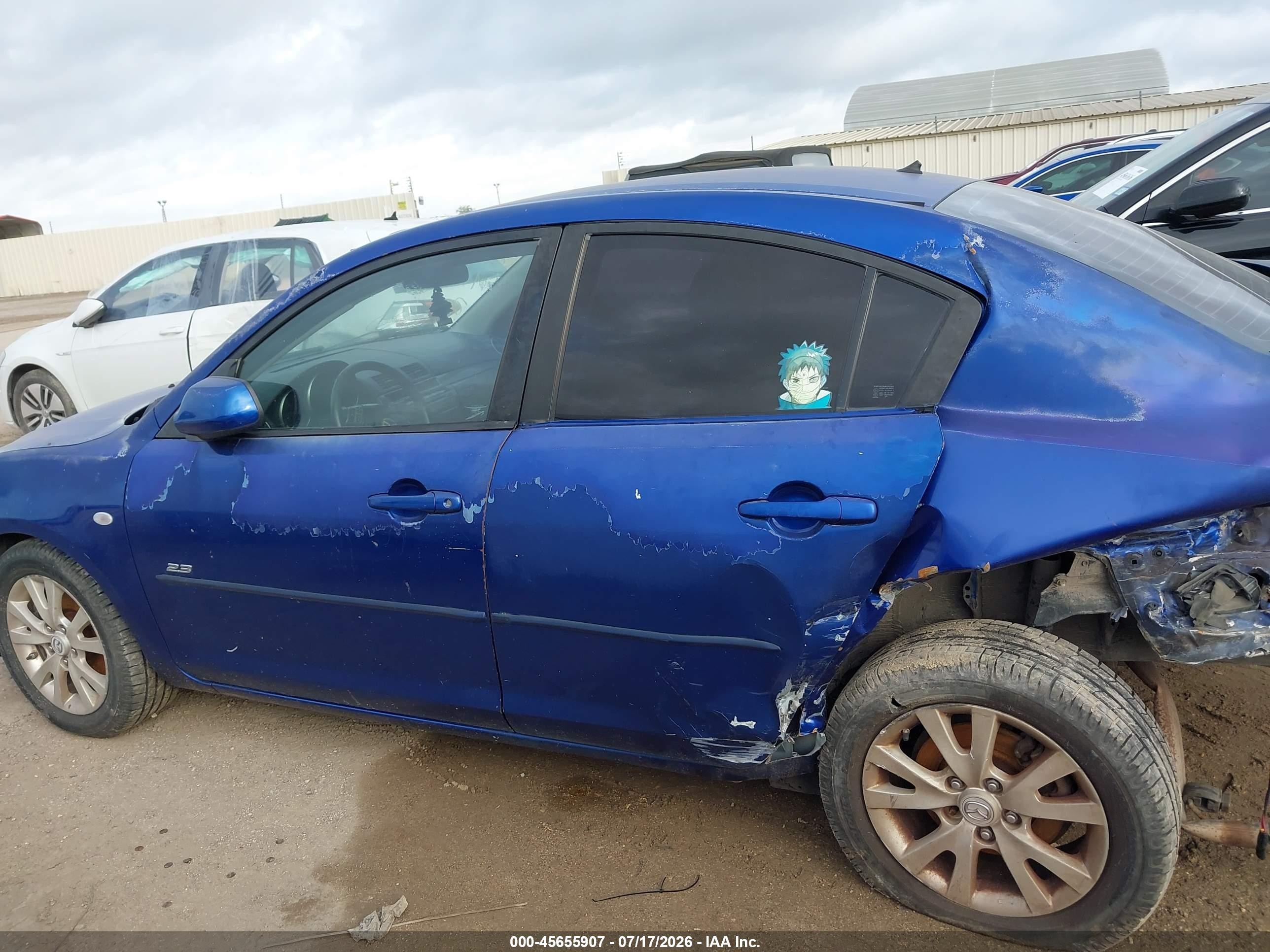 2007 Mazda Mazda3 S Sport Синий vin: JM1BK323971692131