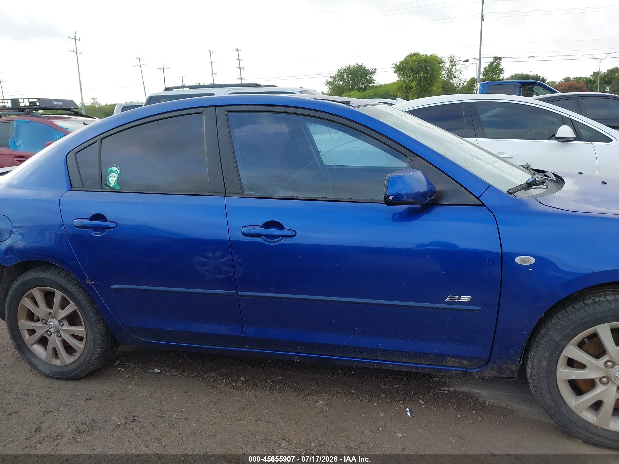 2007 Mazda Mazda3 S Sport Синий vin: JM1BK323971692131