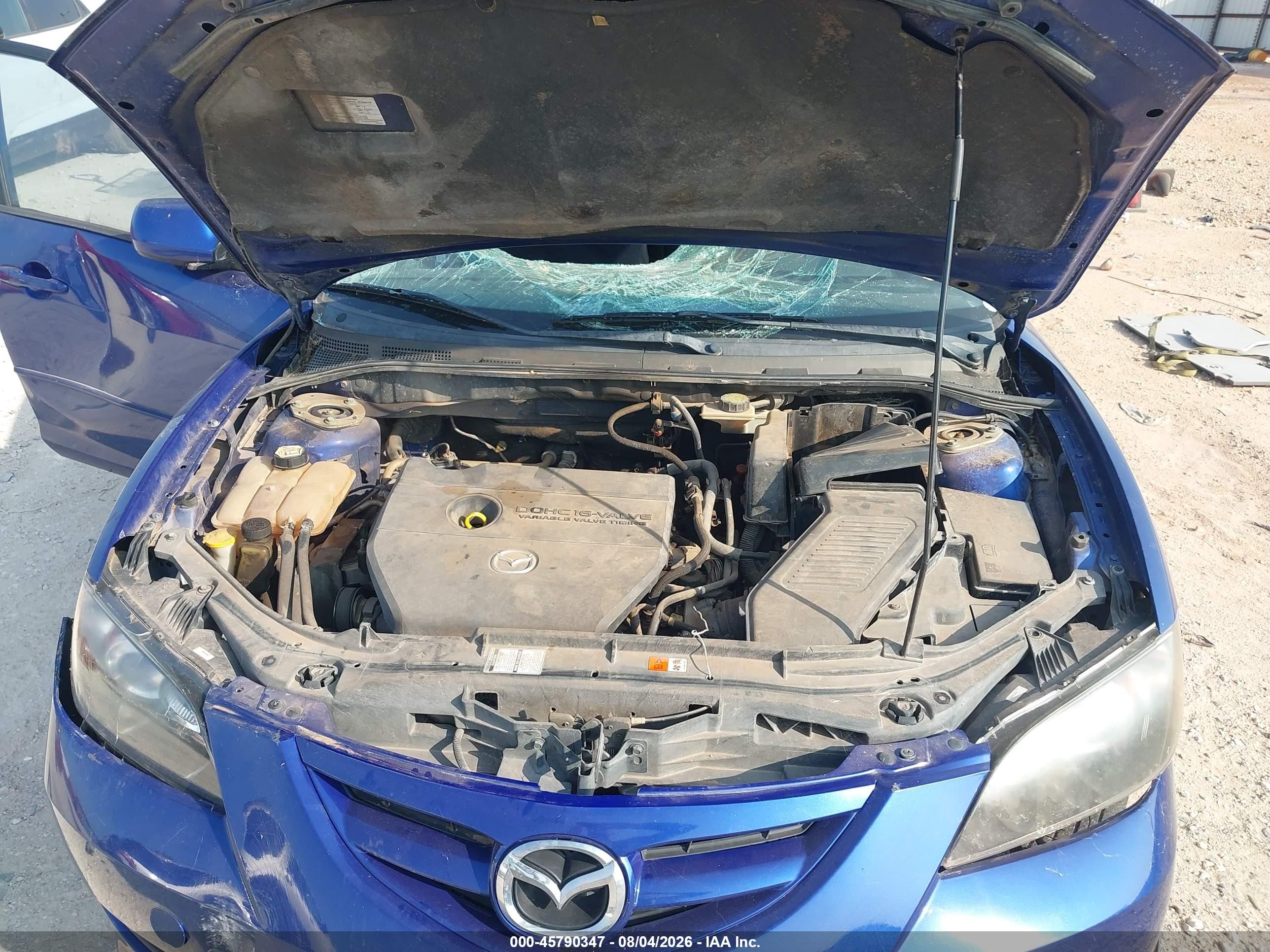 2008 Mazda Mazda3 S Sport Blue vin: JM1BK323981840182